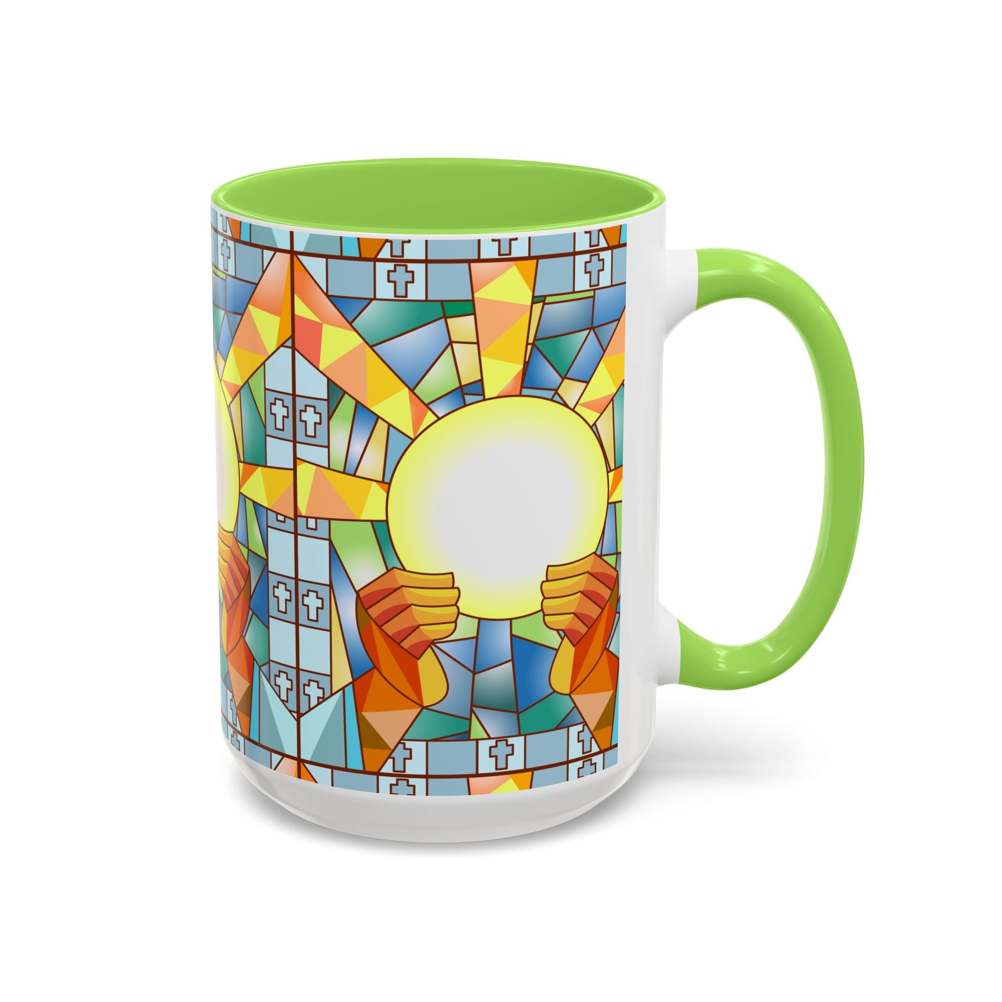 Stained Glass Eucharist Chalice Mug | Church Communion Ceramic Mug