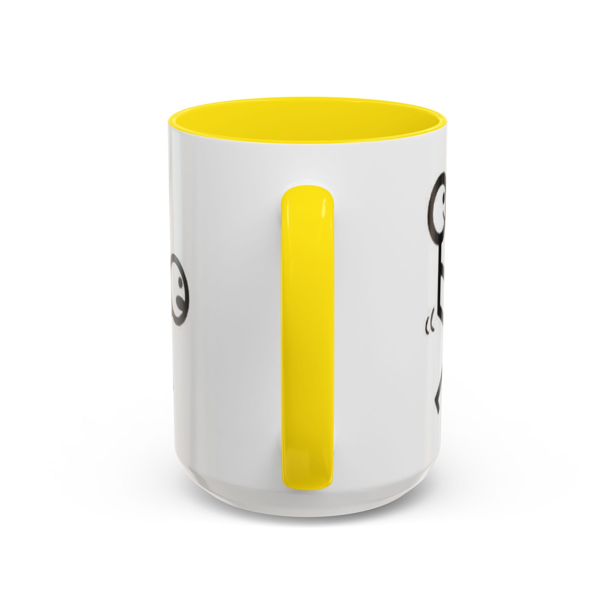 Sit Before It Mug | Funny Stick Figure Coffee Cup, Morning Routine Accent Mug