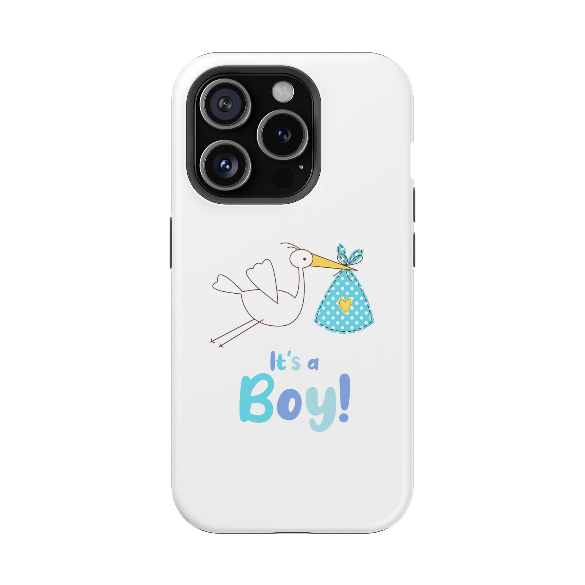 Stork 'It's a Boy' Phone Case | Impact-Resistant Case