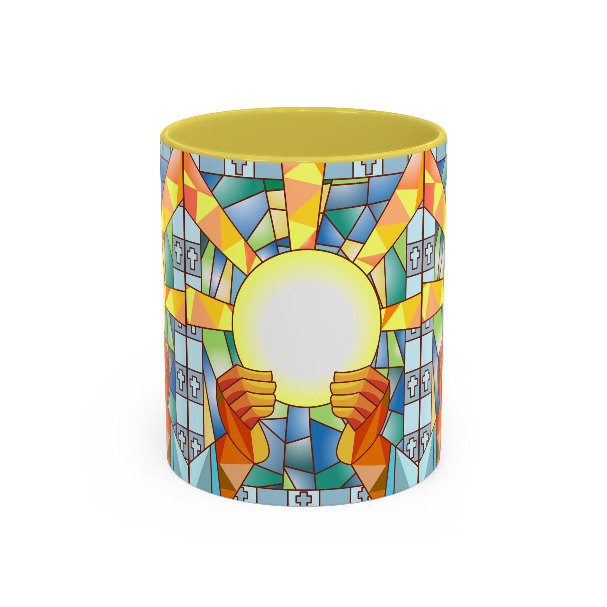 Stained Glass Eucharist Chalice Mug | Church Communion Ceramic Mug
