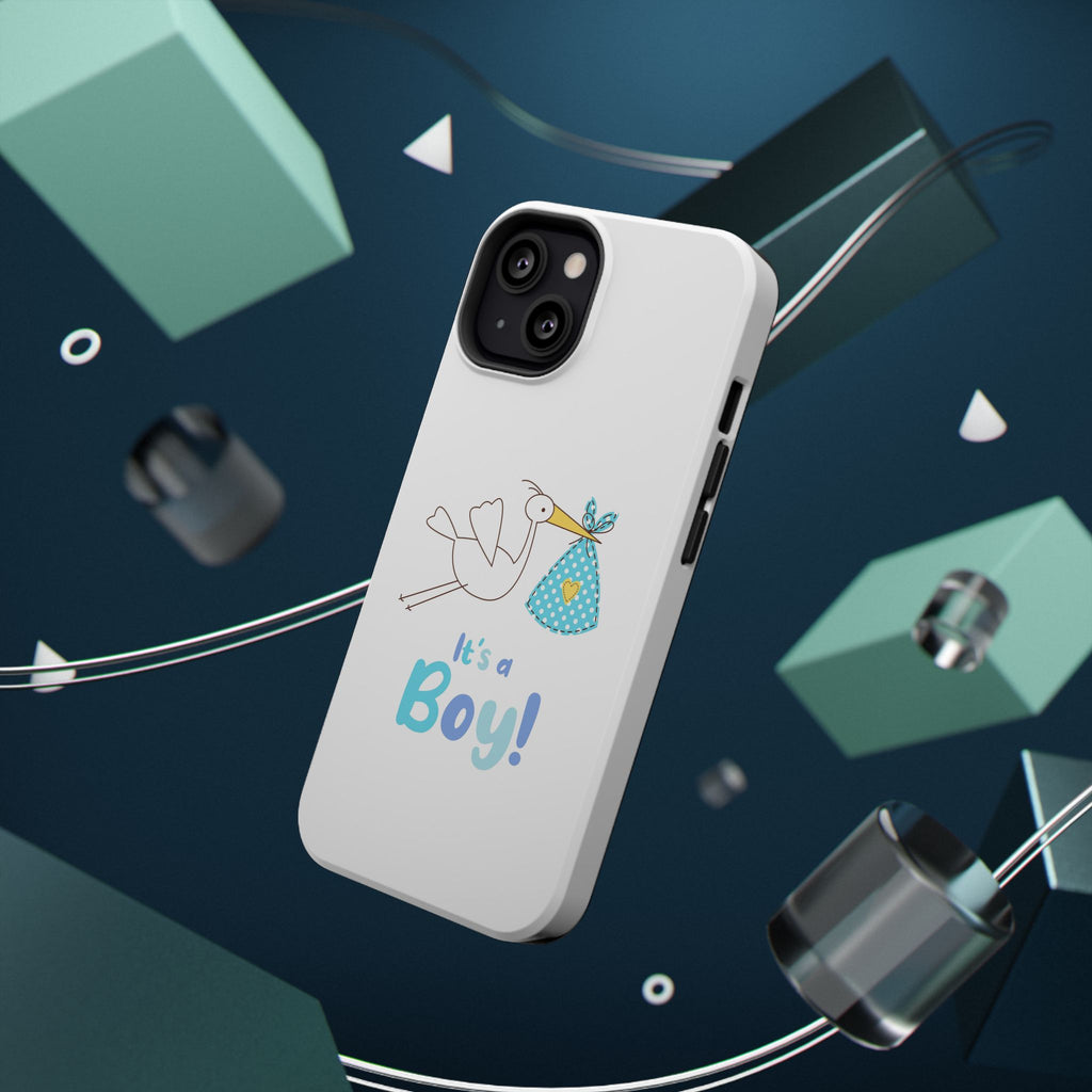 Stork 'It's a Boy' Phone Case | Impact-Resistant Case