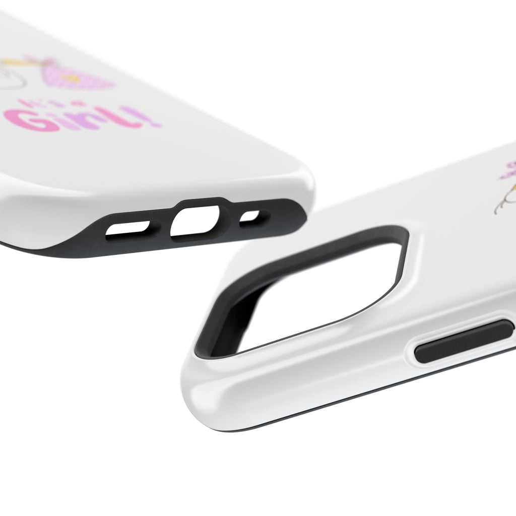 Phone Case - "It's a Girl!" Stork Baby Announcement Impact-Resistant Case