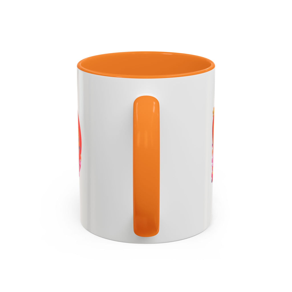 Retro Peace Flower Power Mug | Colorful 70s Hippie Design