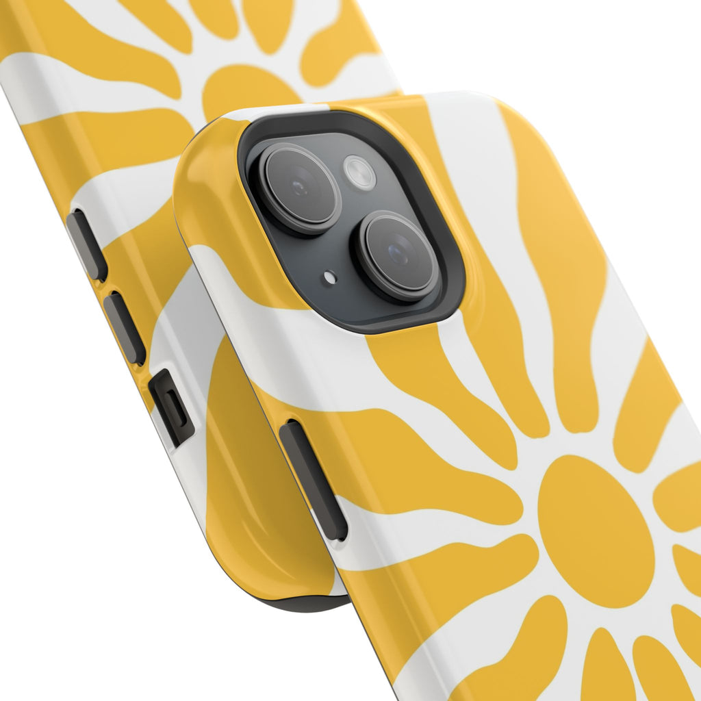 Retro Sunburst iPhone Case | Impact-Resistant Phone Case