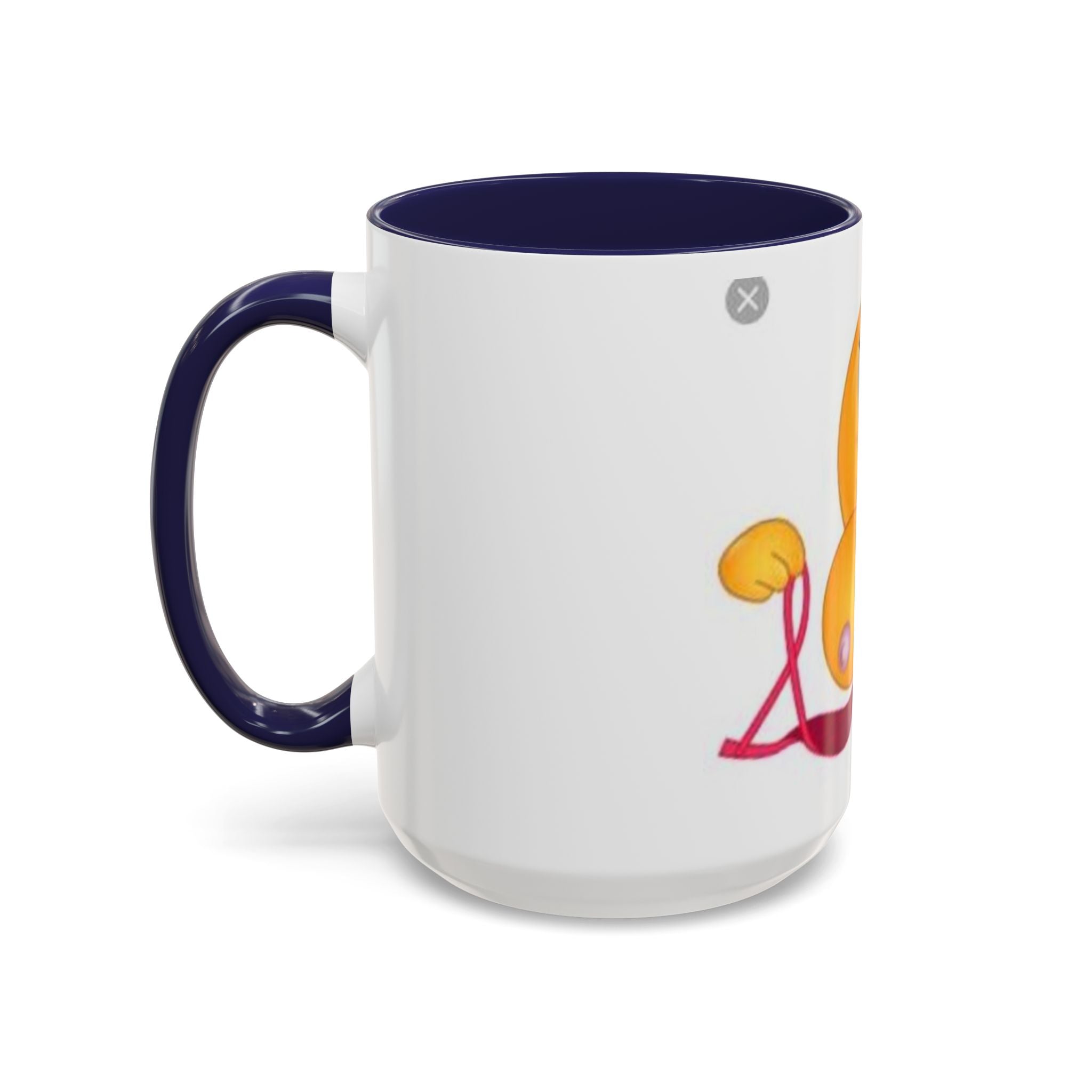 Winking Boob Emoji Mug Accent Coffee Mug | 11oz 15oz