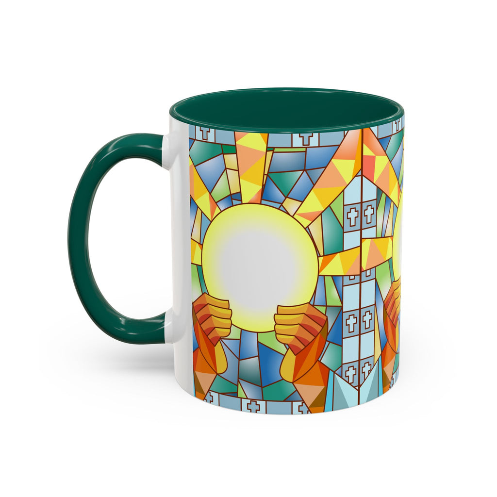 Stained Glass Eucharist Chalice Mug | Church Communion Ceramic Mug