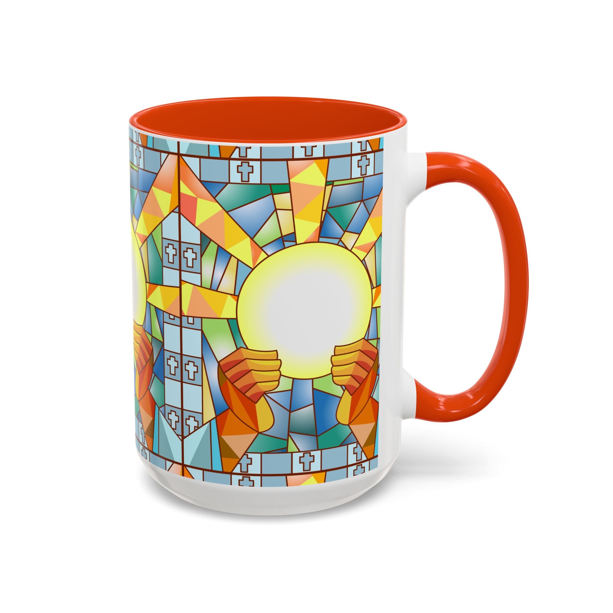 Stained Glass Eucharist Chalice Mug | Church Communion Ceramic Mug