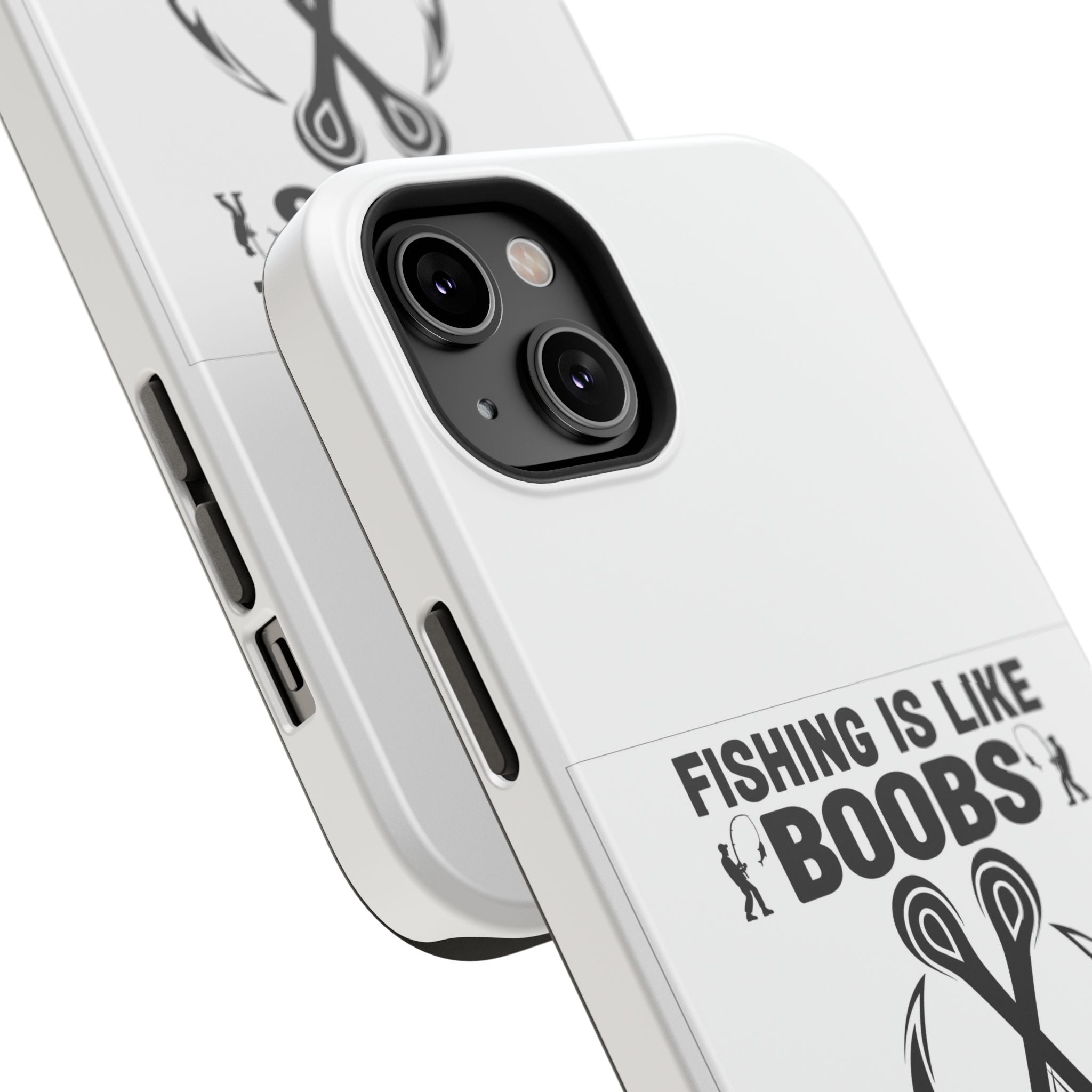Fishing Is Like Boobs phone case | Impact-Resistant Case