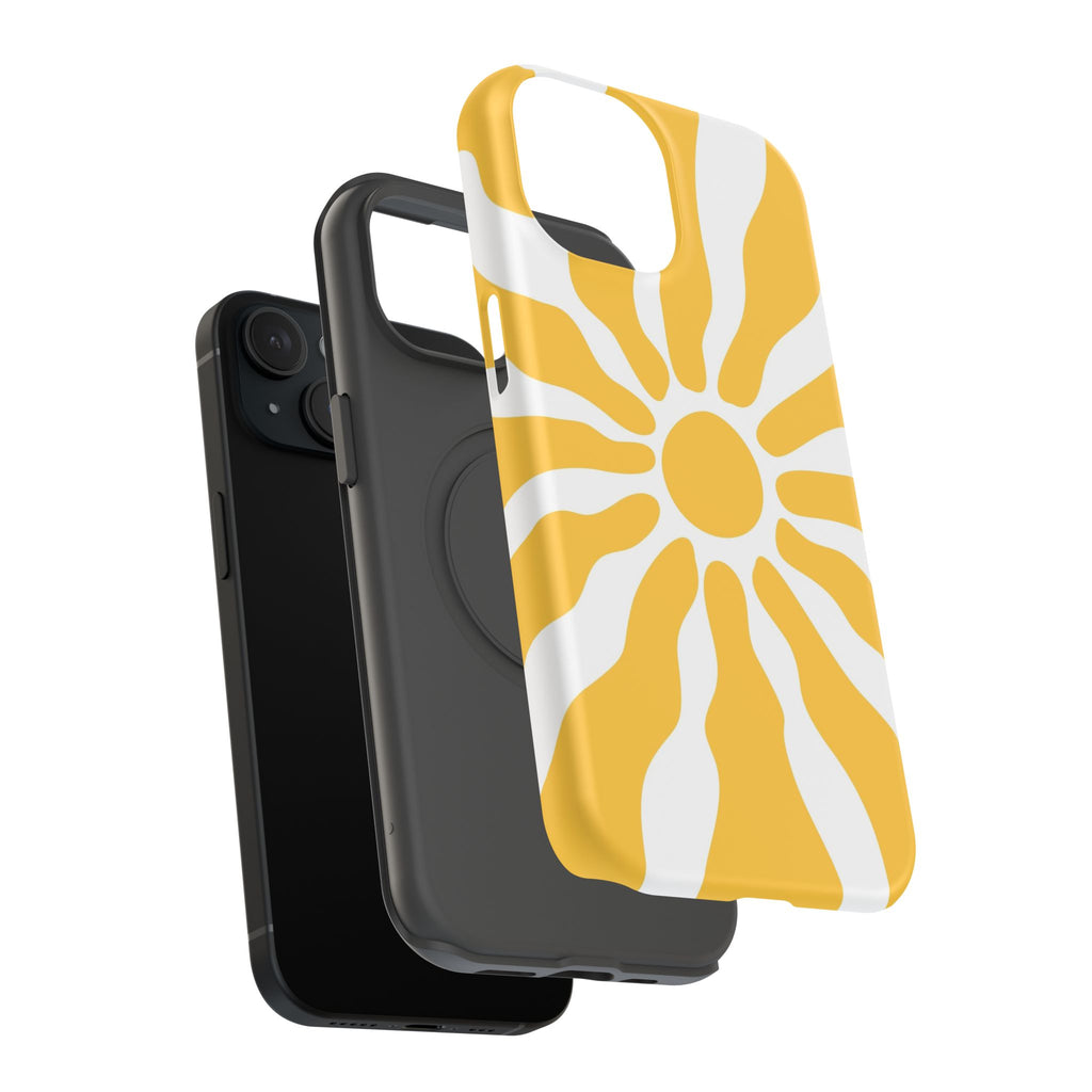 Retro Sunburst iPhone Case | Impact-Resistant Phone Case