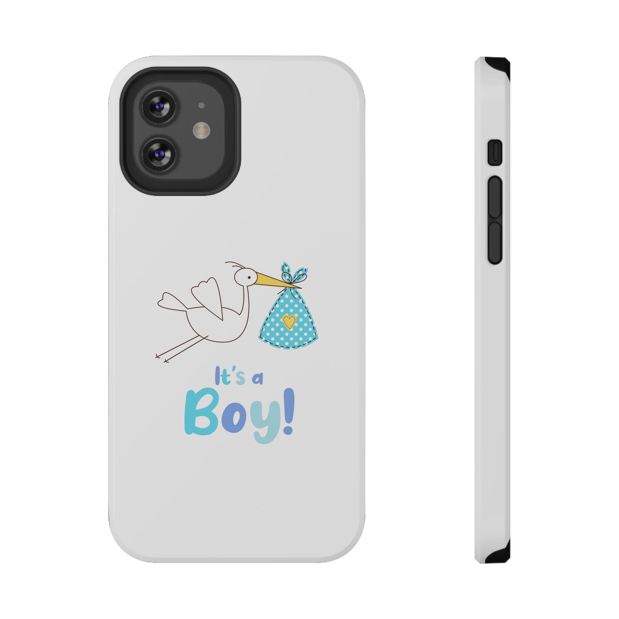 Stork 'It's a Boy' Phone Case | Impact-Resistant Case