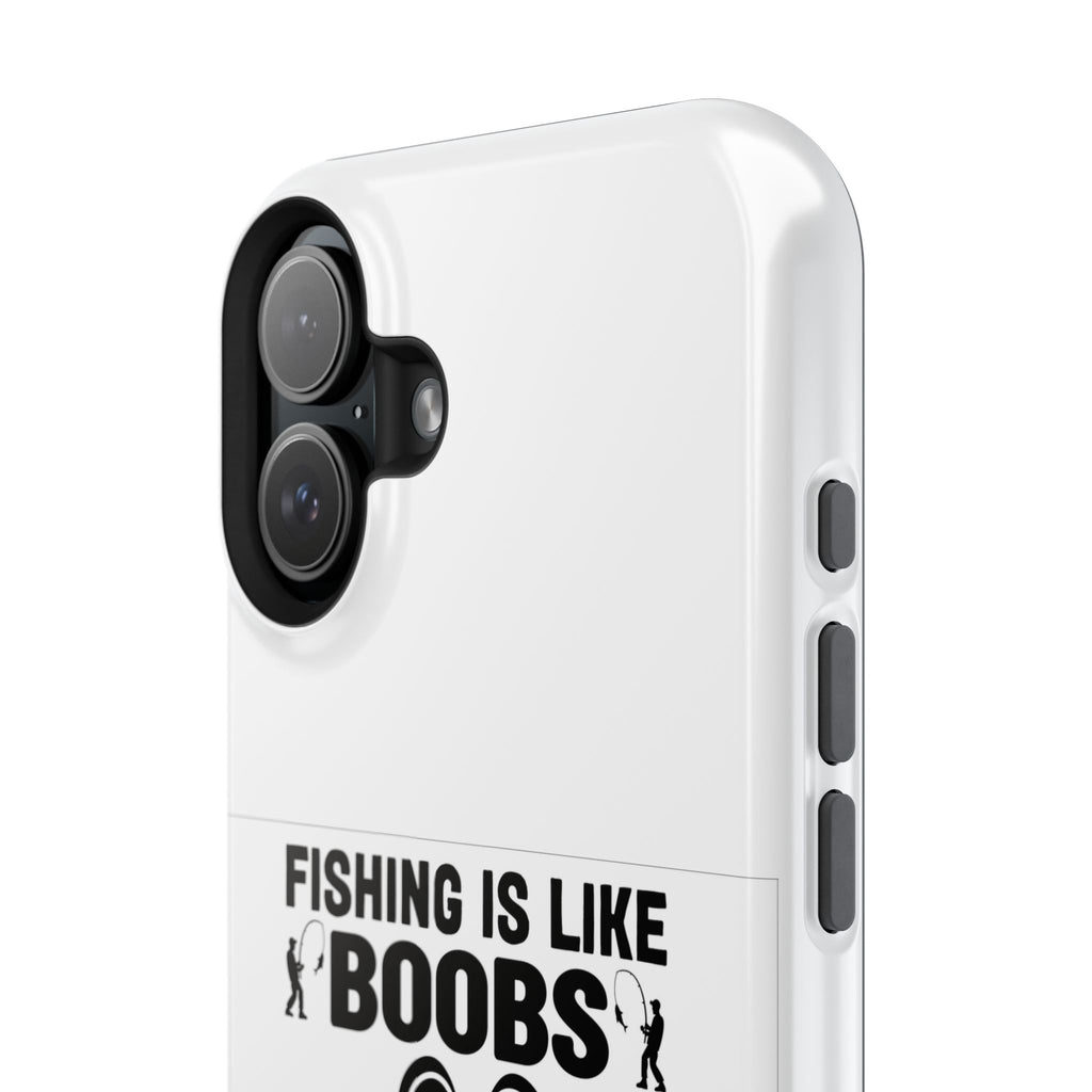 Fishing Is Like Boobs phone case | Impact-Resistant Case