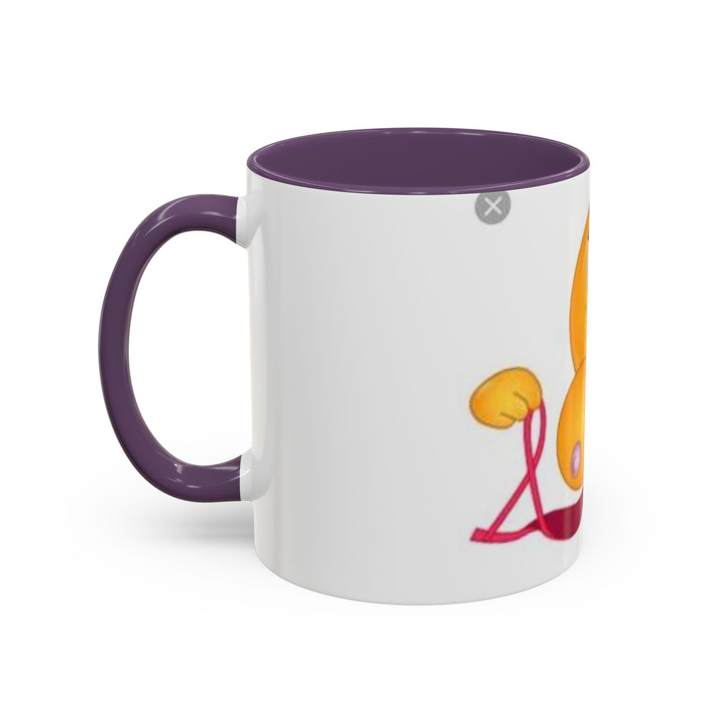Winking Boob Emoji Mug Accent Coffee Mug | 11oz 15oz