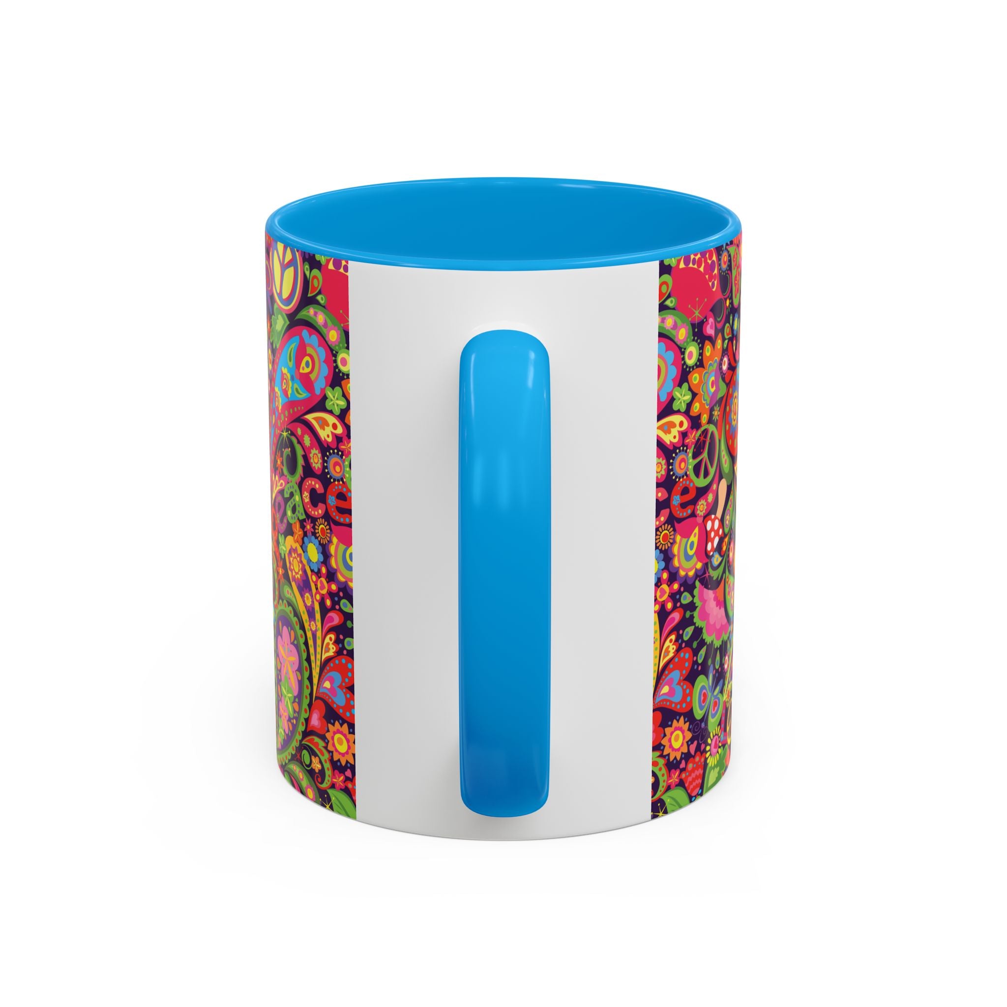 Psychedelic Paisley Peace Mug | Colorful 11oz or 15oz Ceramic