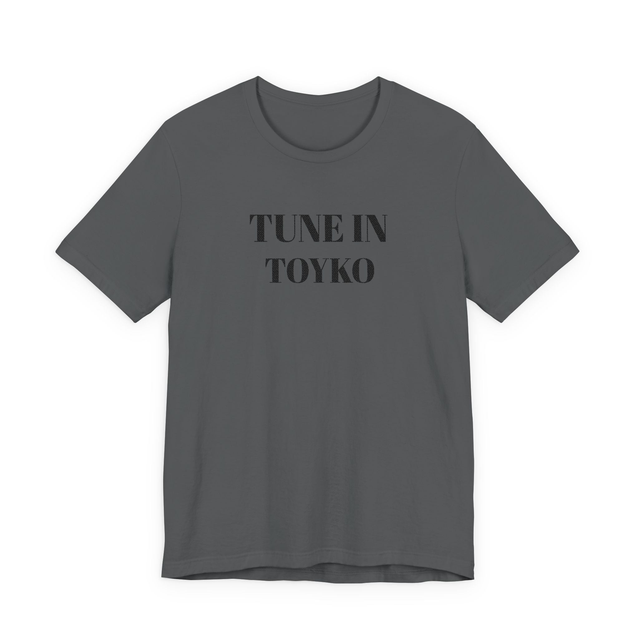 Tune In Toyko Tee | Text Graphic Shirt, Minimalist Stencil Typography