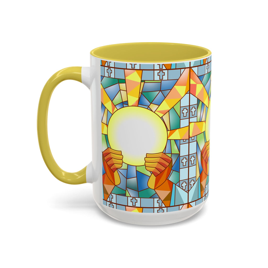 Stained Glass Eucharist Chalice Mug | Church Communion Ceramic Mug