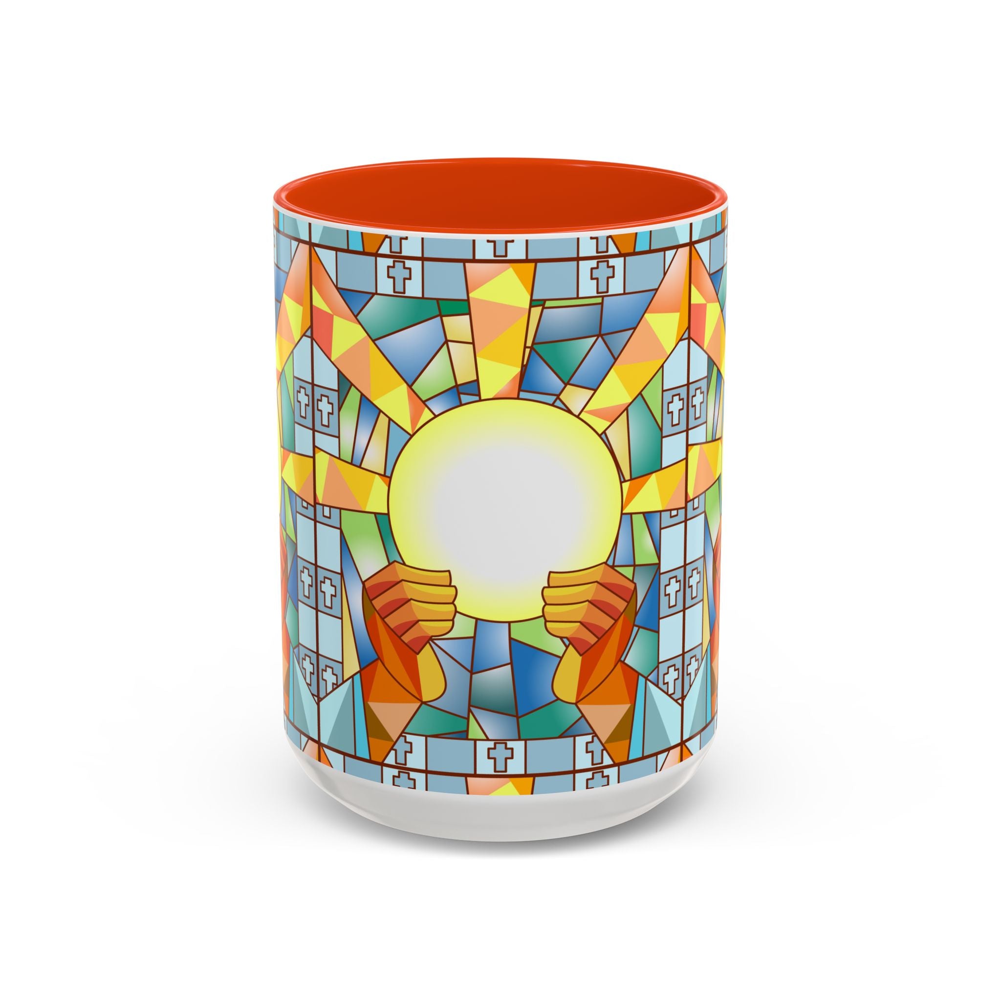 Stained Glass Eucharist Chalice Mug | Church Communion Ceramic Mug