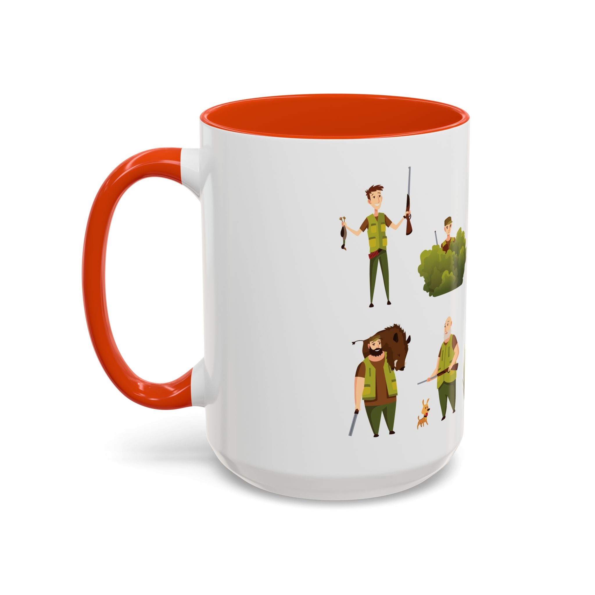 Hunter Pattern Mug | Hunting Illustrations, Outdoorsman Coffee Cup