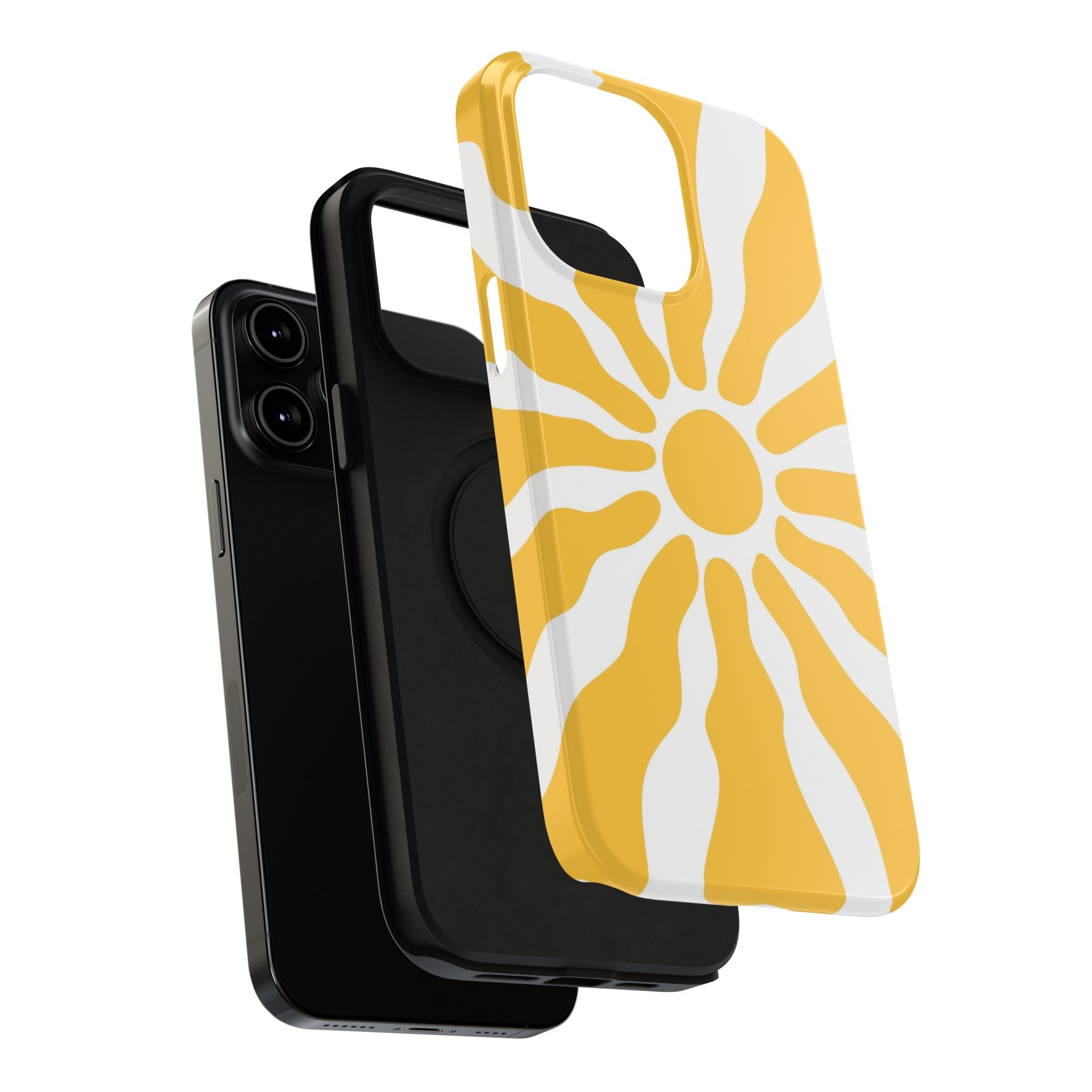 Retro Sunburst iPhone Case | Impact-Resistant Phone Case