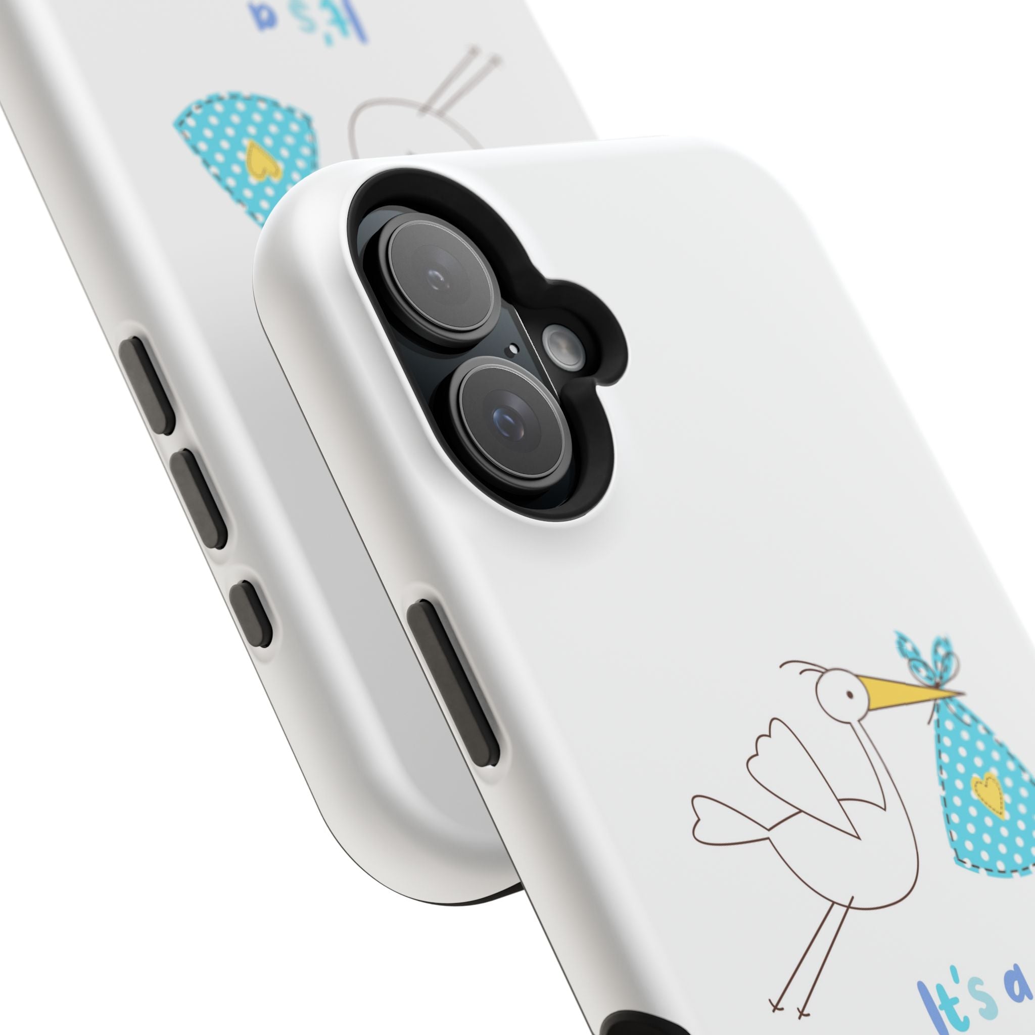Stork 'It's a Boy' Phone Case | Impact-Resistant Case