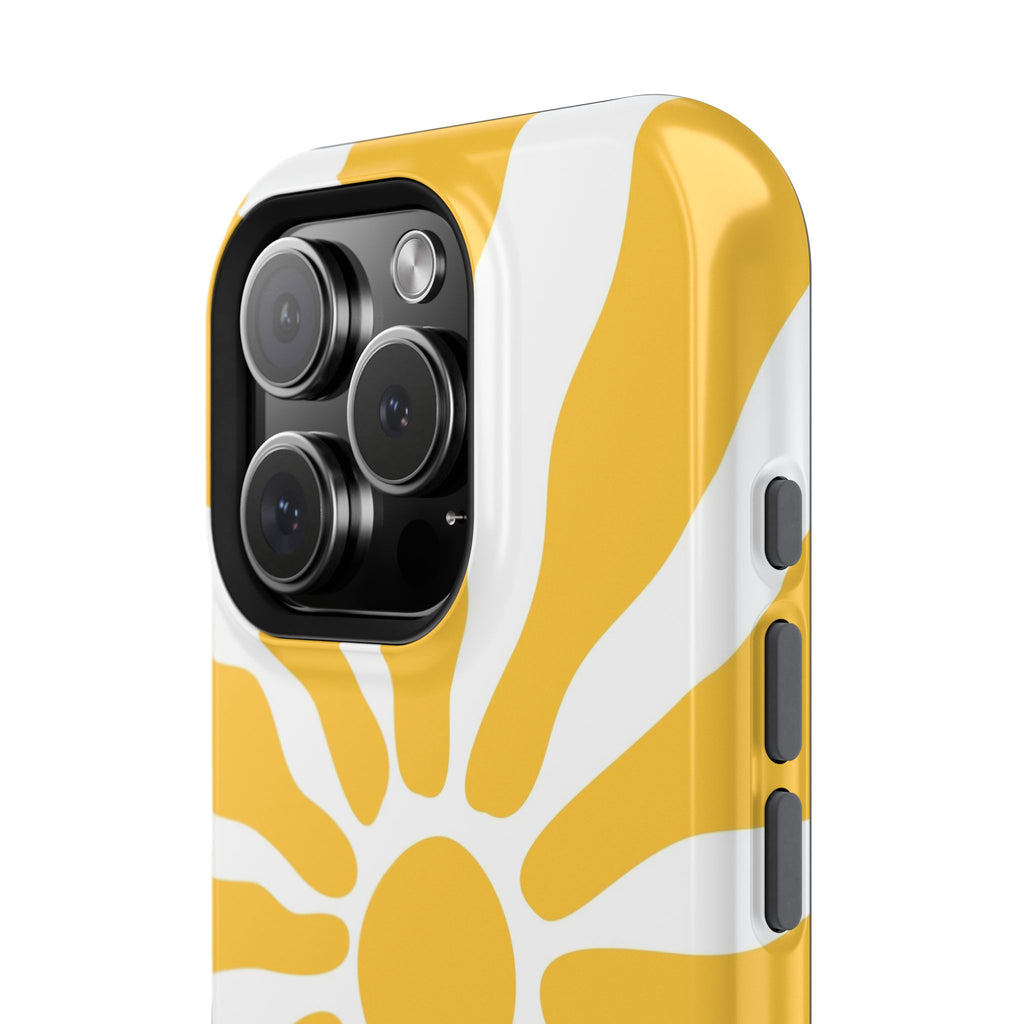 Retro Sunburst iPhone Case | Impact-Resistant Phone Case