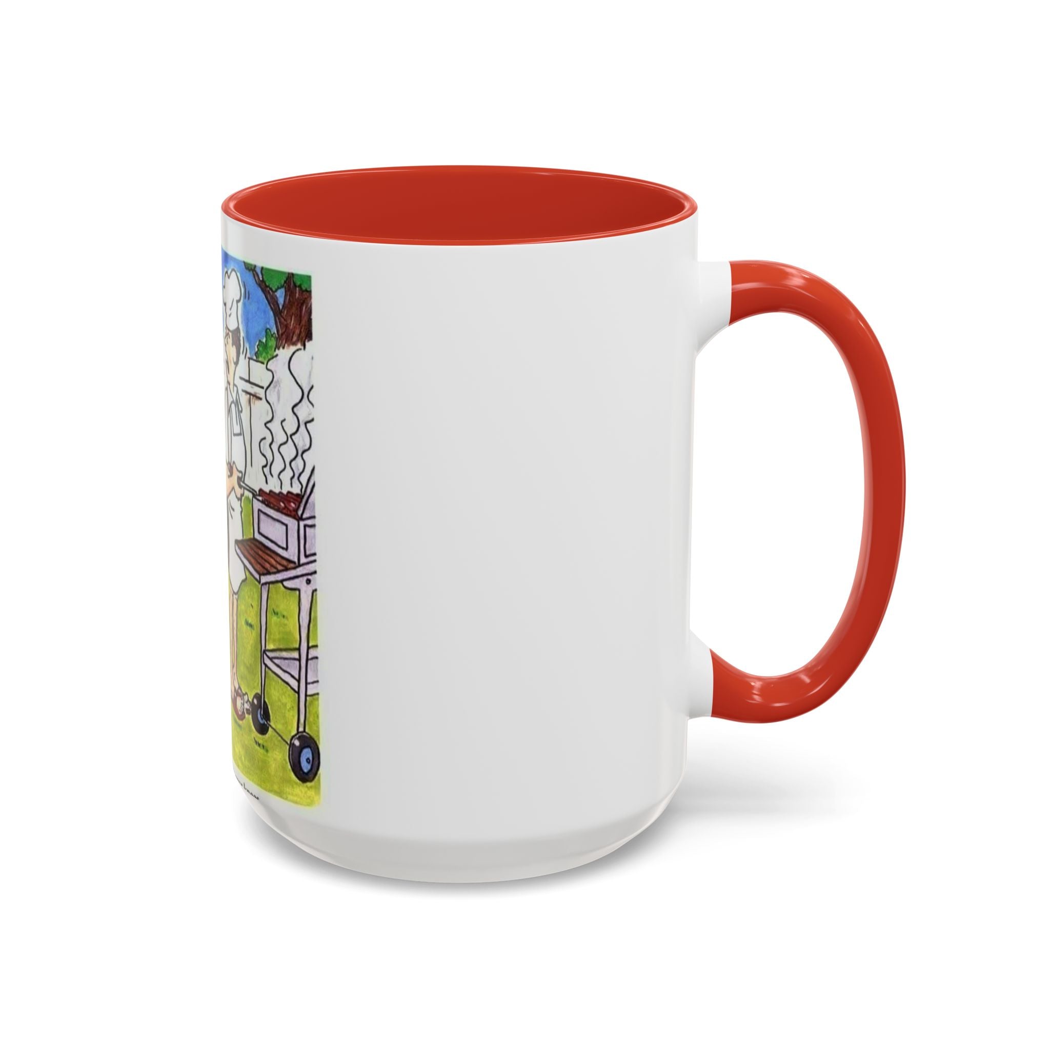 Backyard BBQ Cartoon mug | Accent Coffee Mug 11oz 15oz