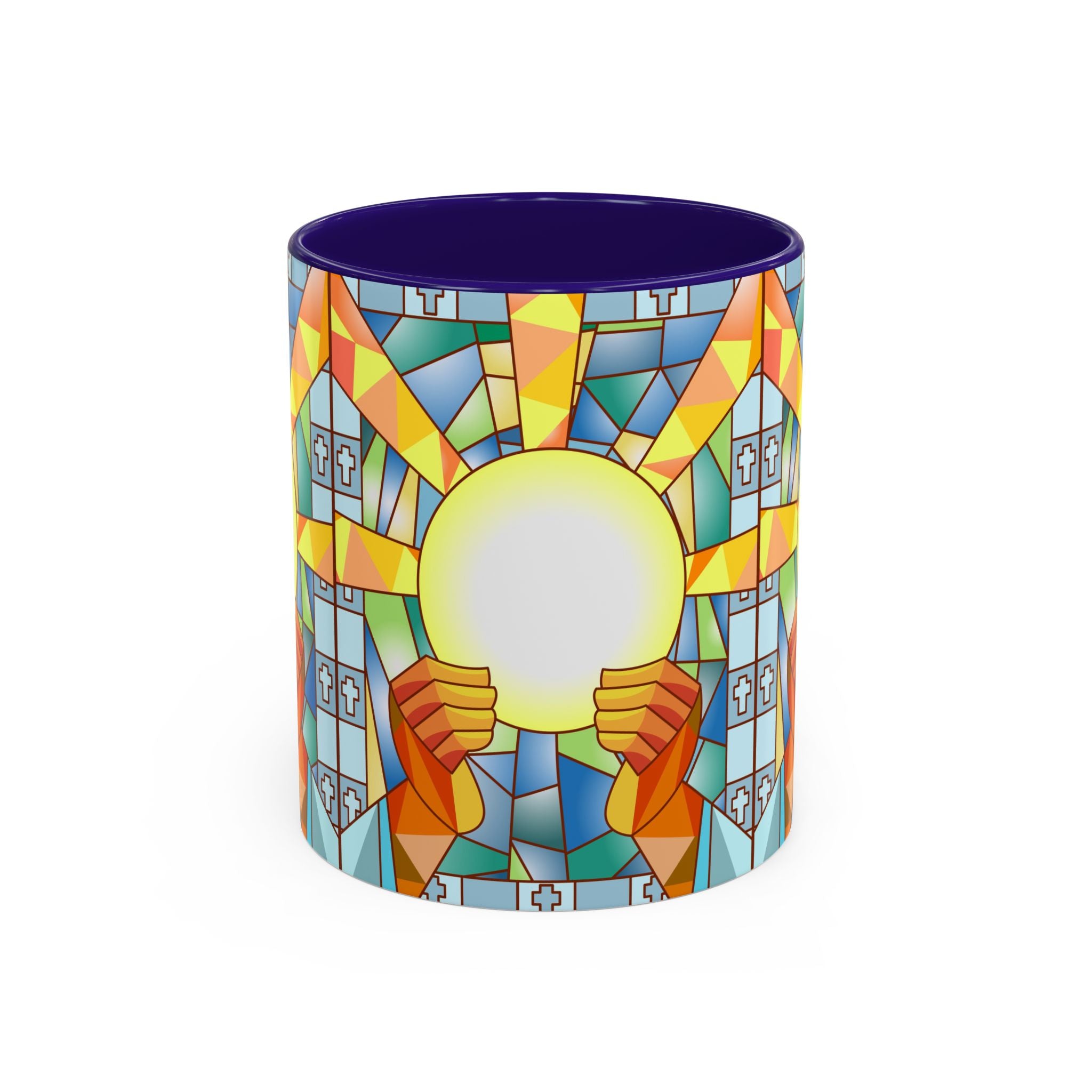 Stained Glass Eucharist Chalice Mug | Church Communion Ceramic Mug
