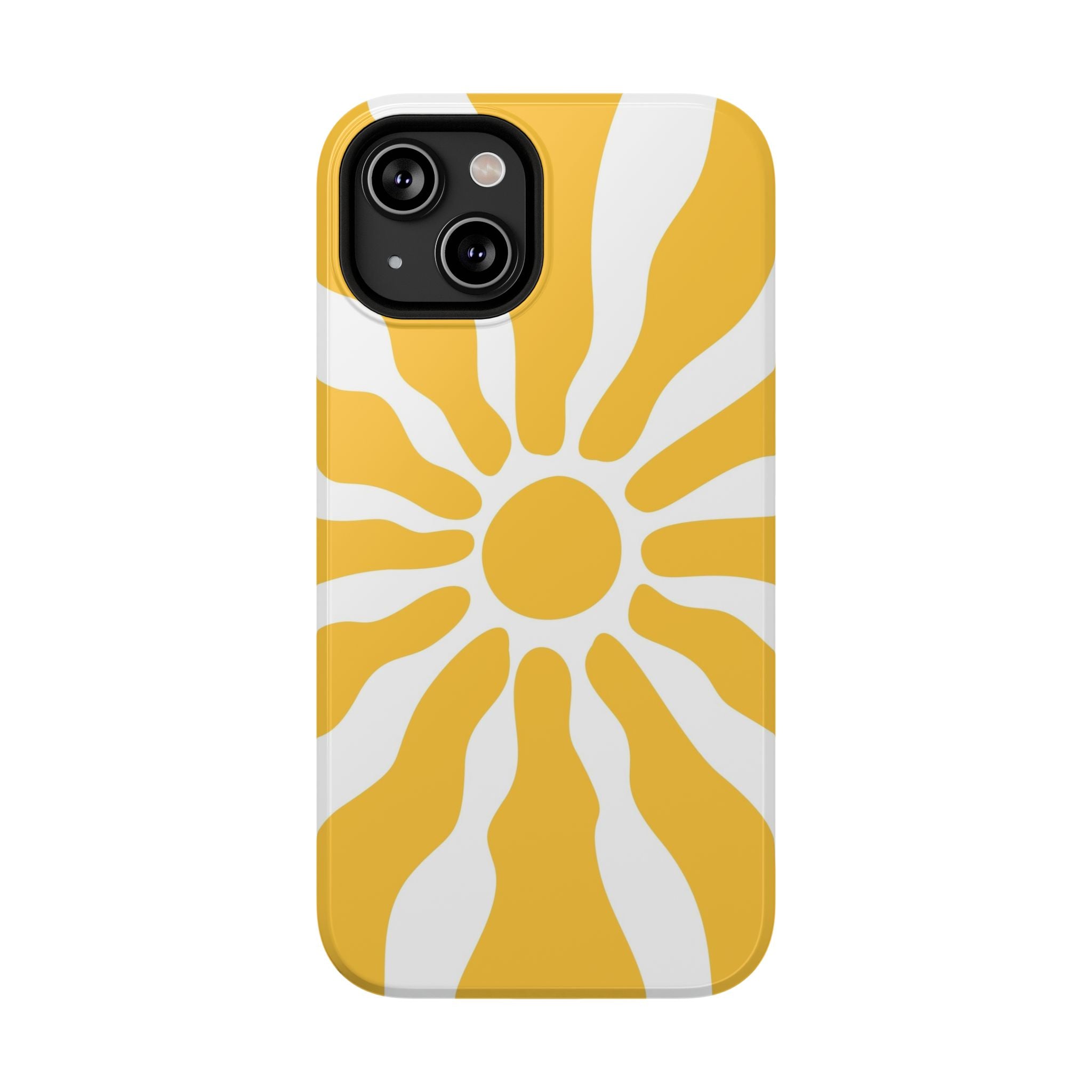 Retro Sunburst iPhone Case | Impact-Resistant Phone Case