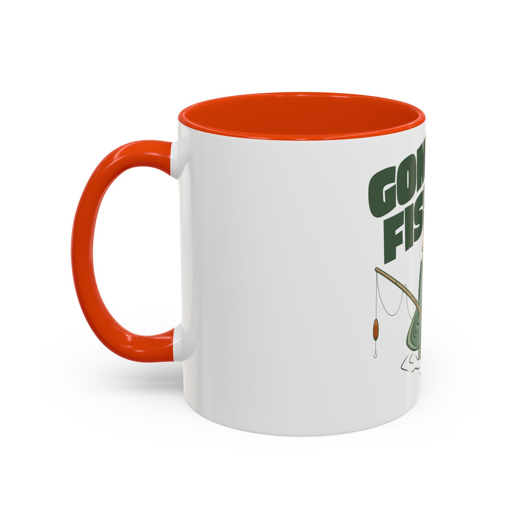 Gone Fishing fish character Mug | 11oz 15oz colorful ceramic