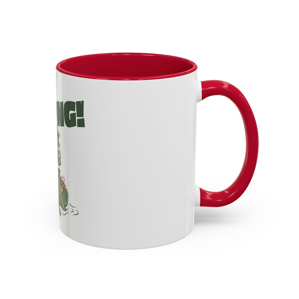 Gone Fishing fish character Mug | 11oz 15oz colorful ceramic