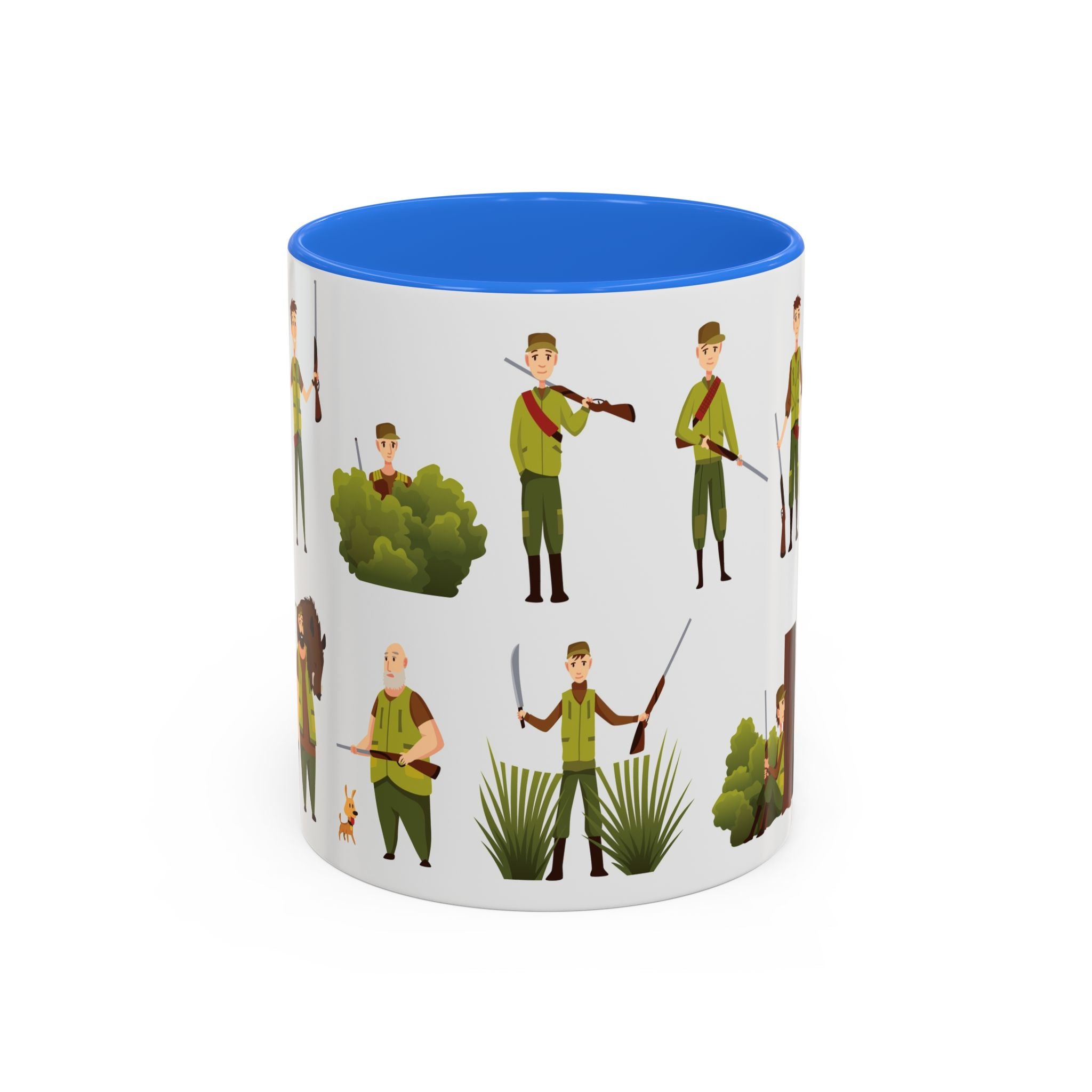 Hunter Pattern Mug | Hunting Illustrations, Outdoorsman Coffee Cup