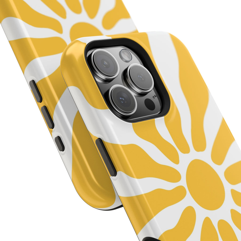 Retro Sunburst iPhone Case | Impact-Resistant Phone Case