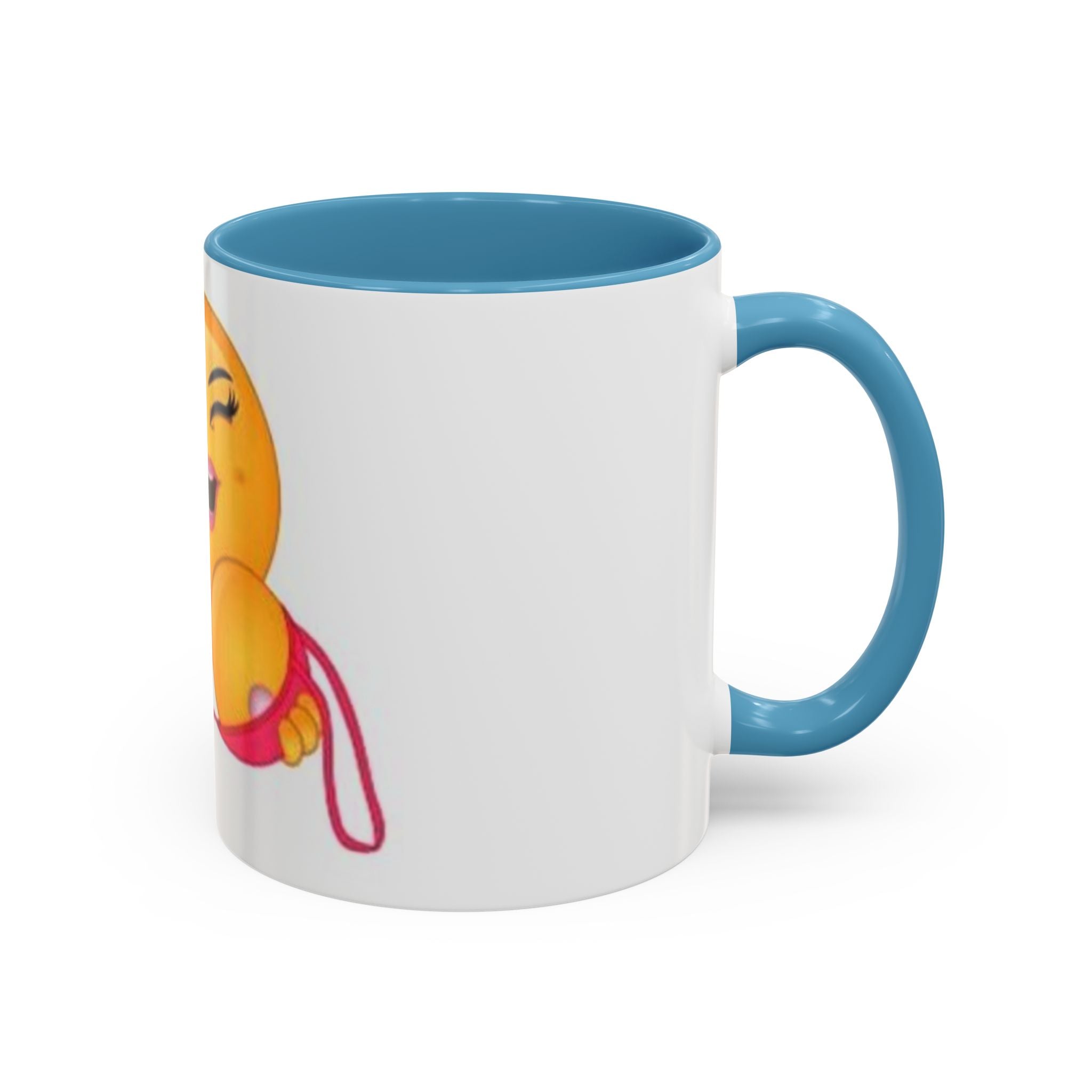 Winking Boob Emoji Mug Accent Coffee Mug | 11oz 15oz