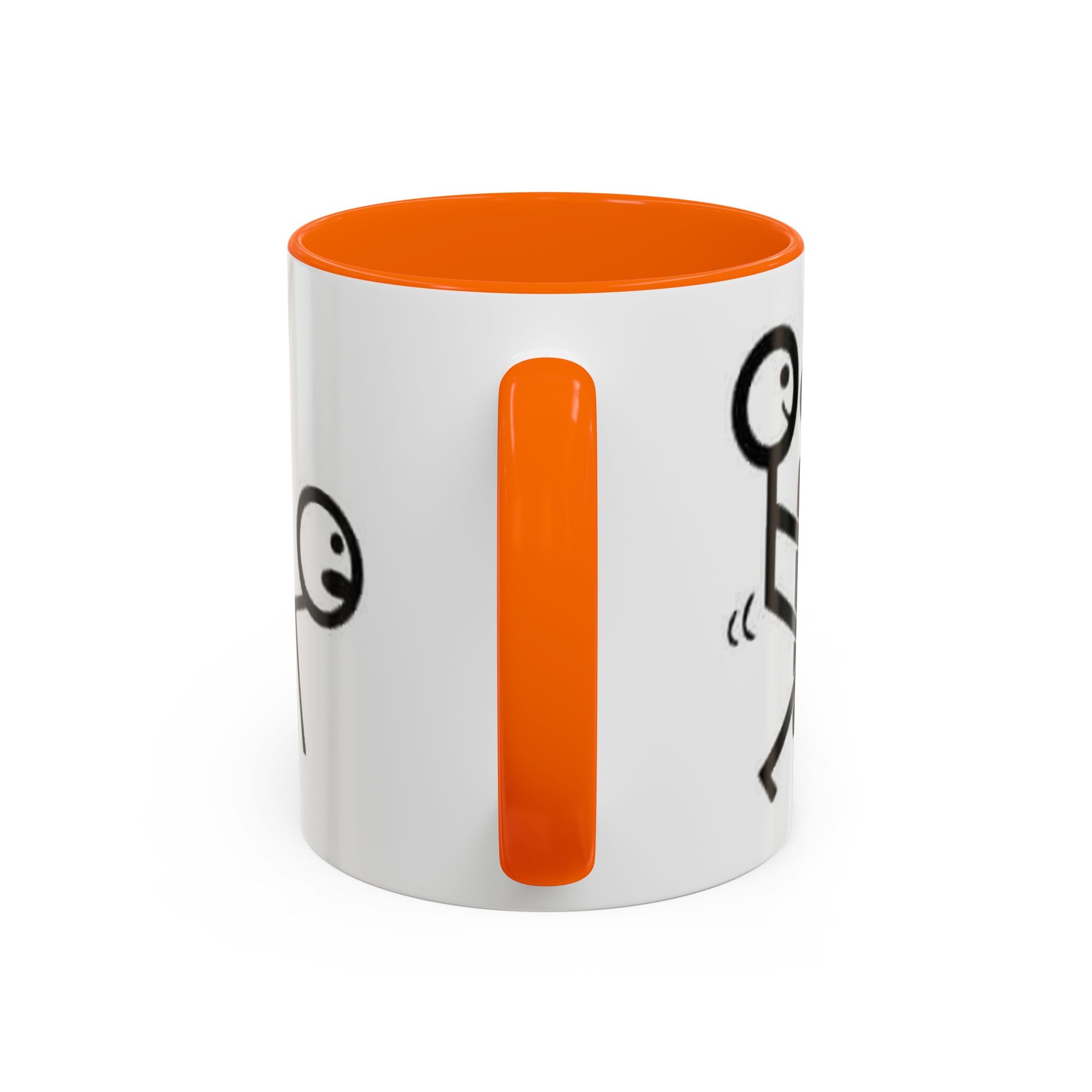Sit Before It Mug | Funny Stick Figure Coffee Cup, Morning Routine Accent Mug
