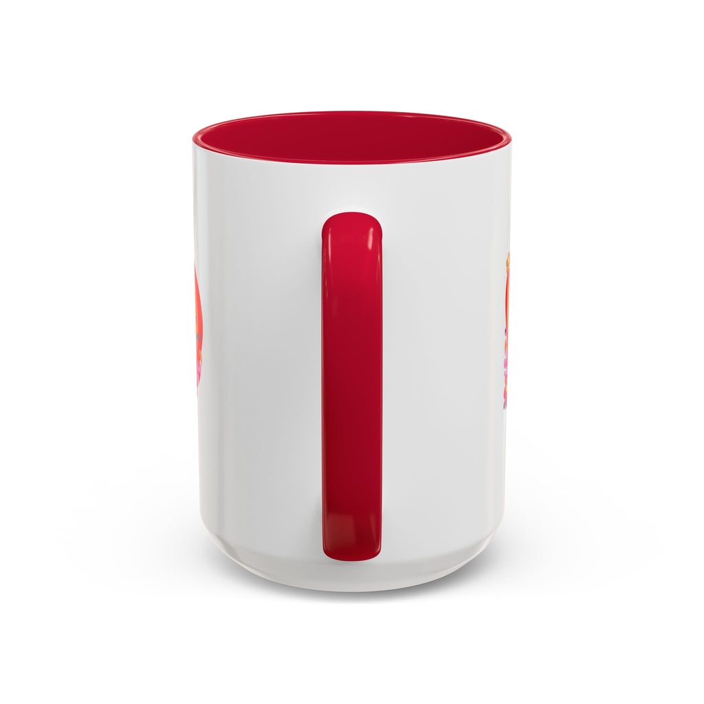 Retro Peace Flower Power Mug | Colorful 70s Hippie Design