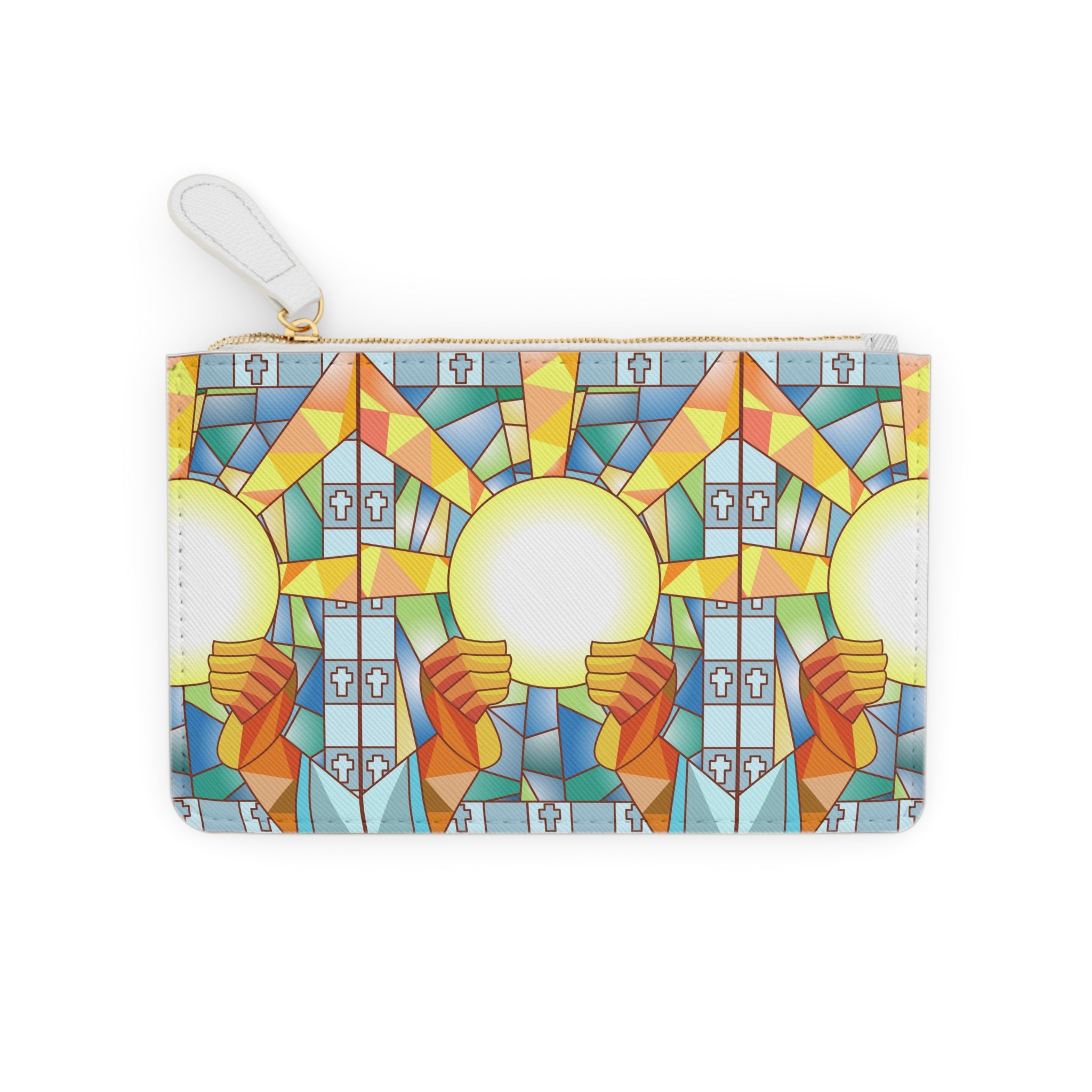 Stained Glass Eucharist Mini Clutch Bag | Communion, Christian Symbolism