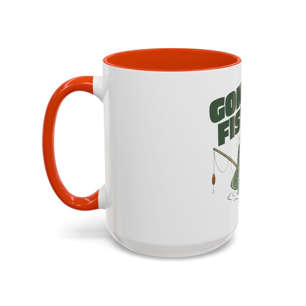 Gone Fishing fish character Mug | 11oz 15oz colorful ceramic