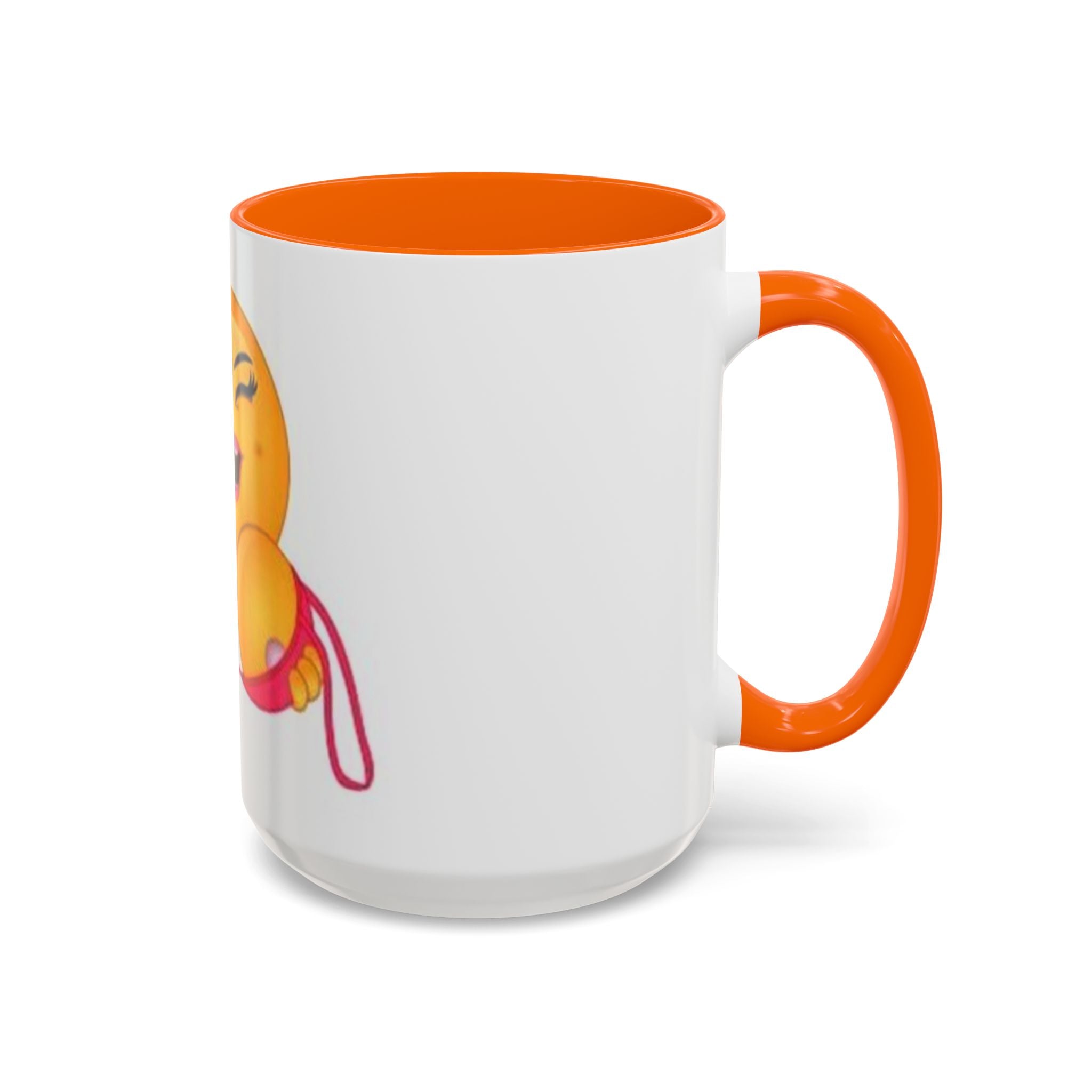 Winking Boob Emoji Mug Accent Coffee Mug | 11oz 15oz