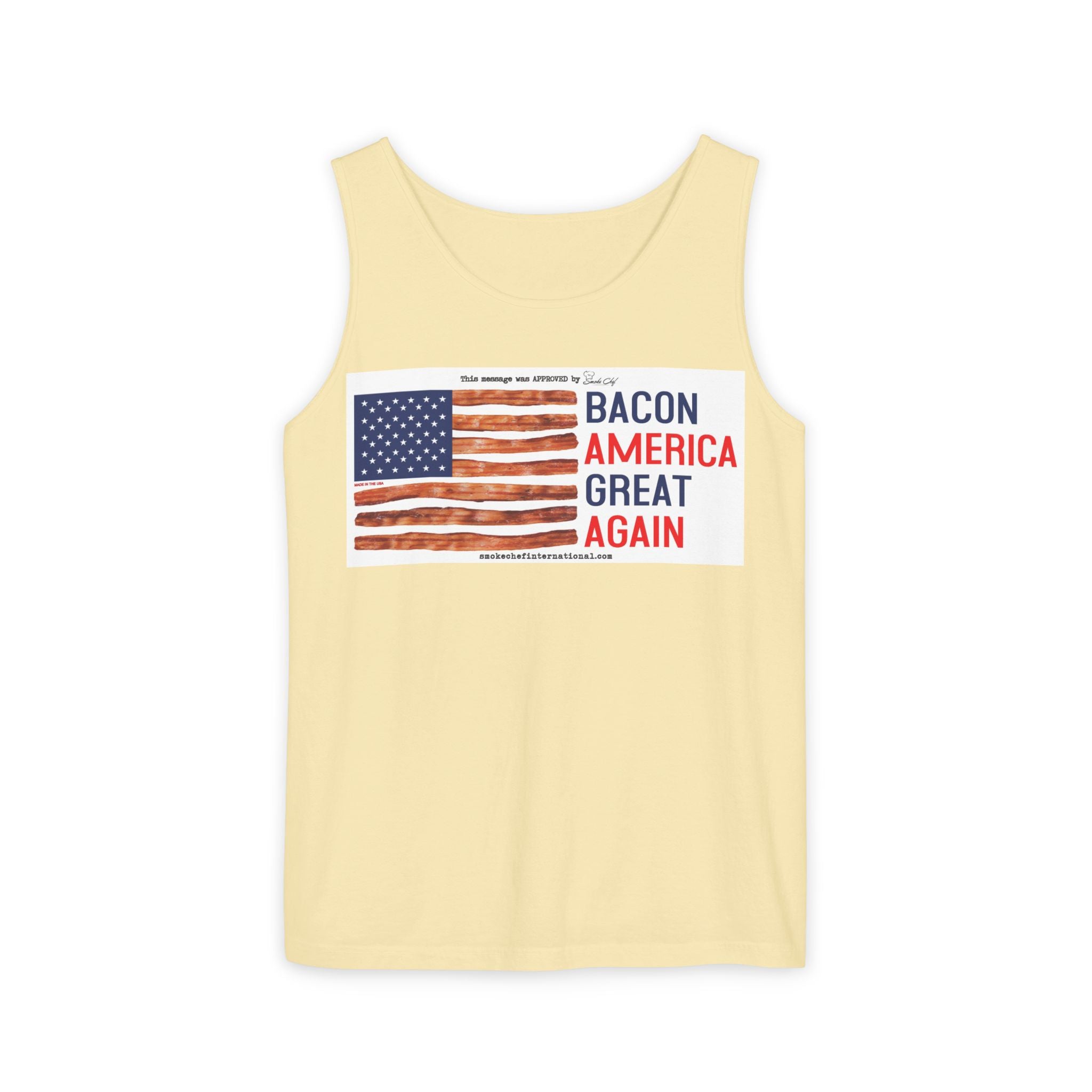 Bacon America Great Again Tank Top | American Flag Bacon Graphic