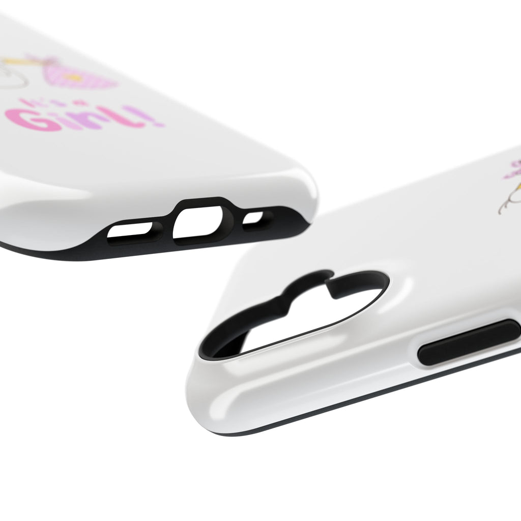 Phone Case - "It's a Girl!" Stork Baby Announcement Impact-Resistant Case