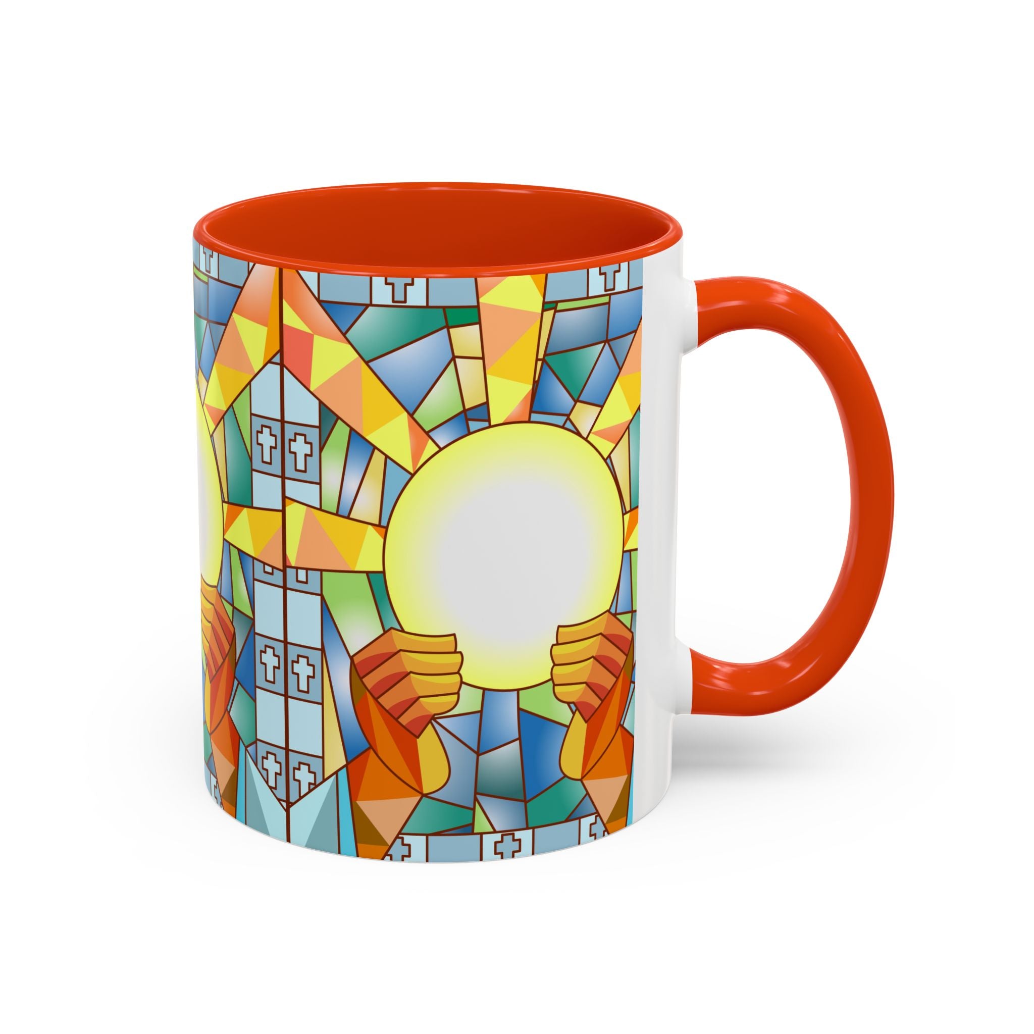 Stained Glass Eucharist Chalice Mug | Church Communion Ceramic Mug