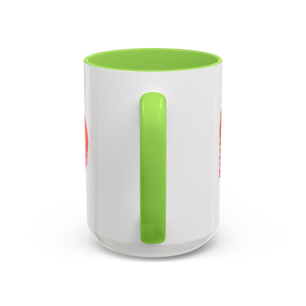 Retro Peace Flower Power Mug | Colorful 70s Hippie Design