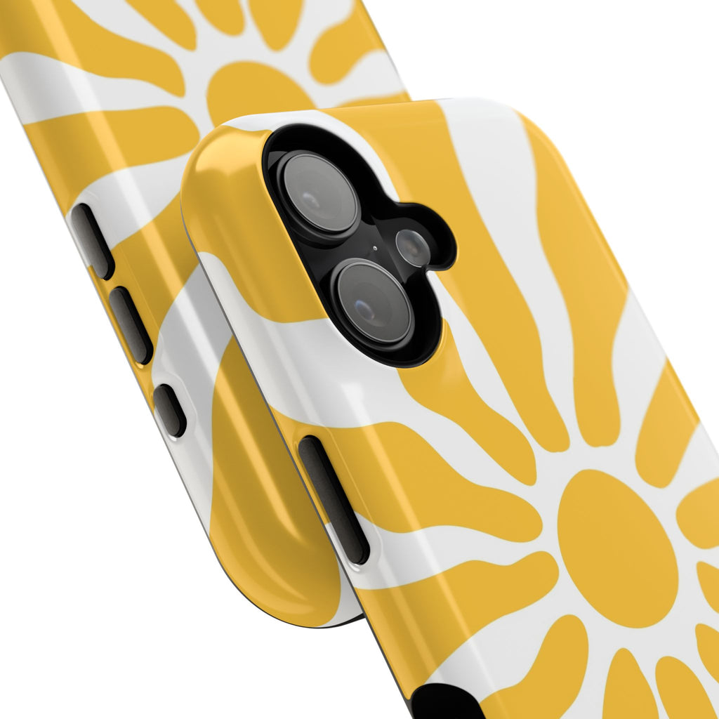 Retro Sunburst iPhone Case | Impact-Resistant Phone Case