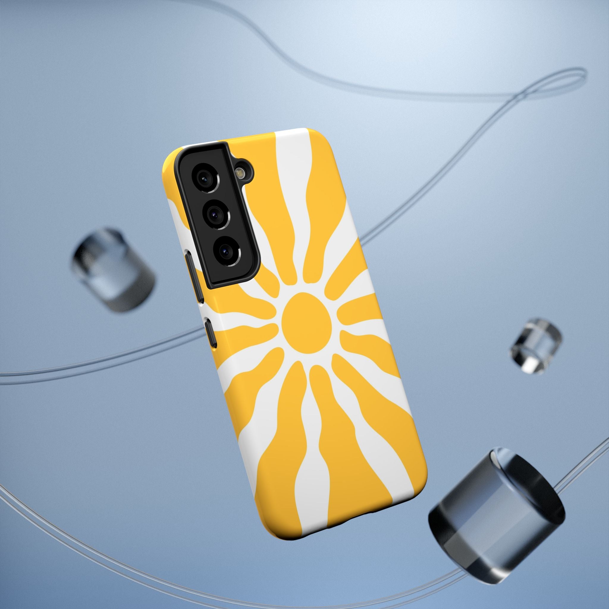 Retro Sunburst iPhone Case | Impact-Resistant Phone Case