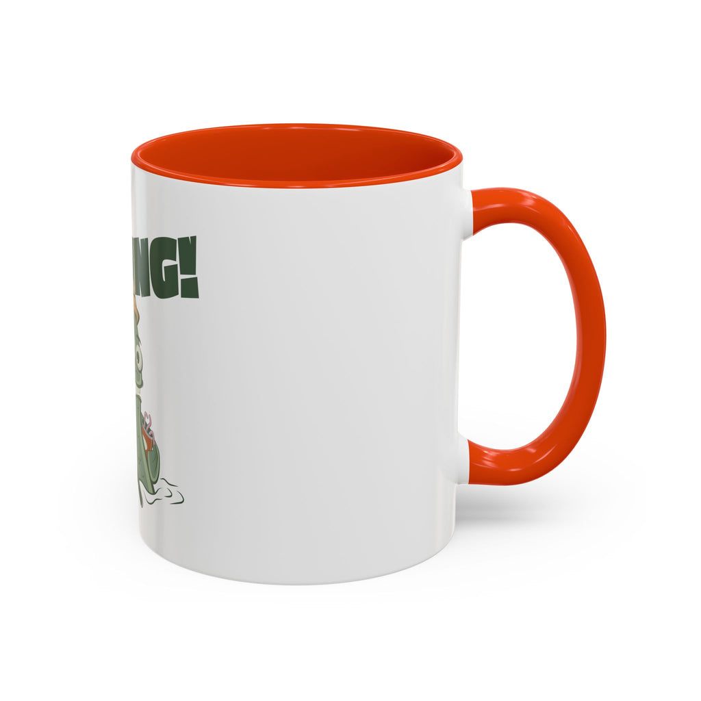 Gone Fishing fish character Mug | 11oz 15oz colorful ceramic