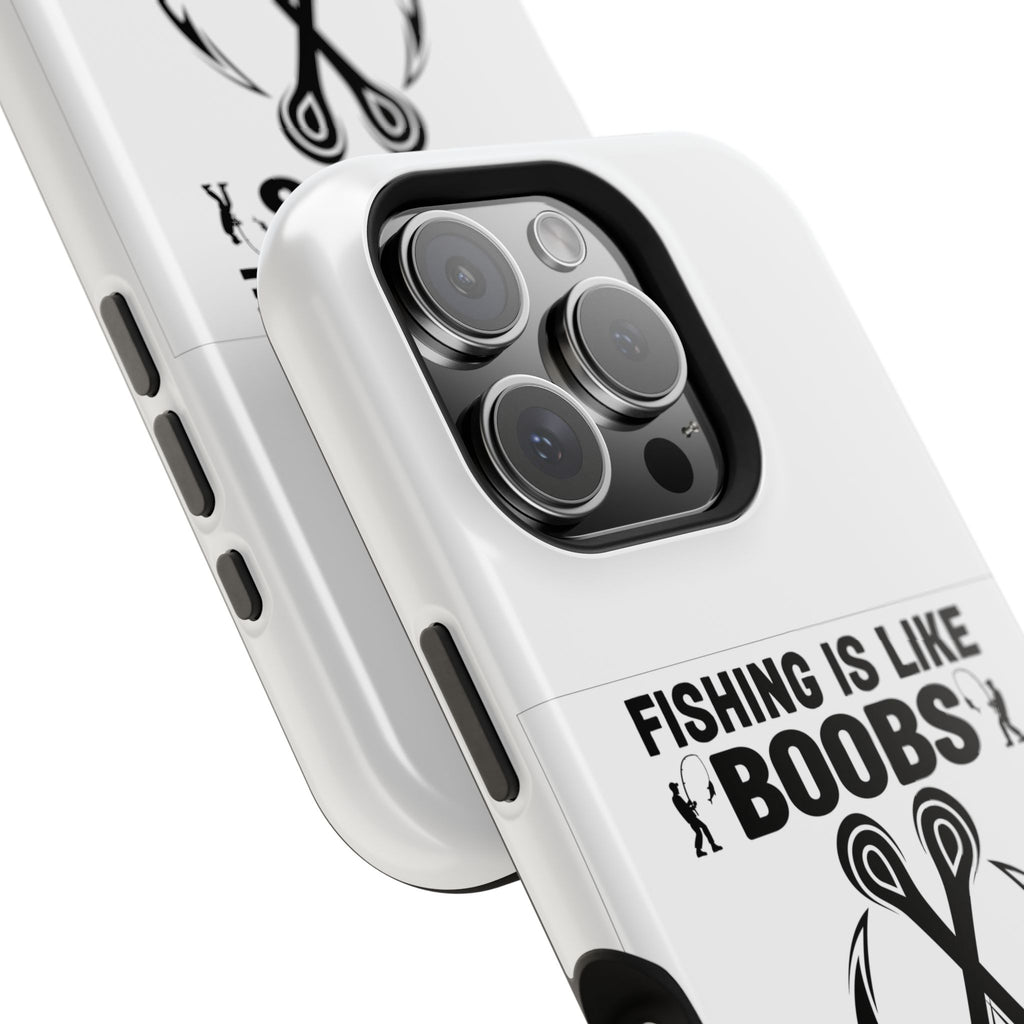 Fishing Is Like Boobs phone case | Impact-Resistant Case
