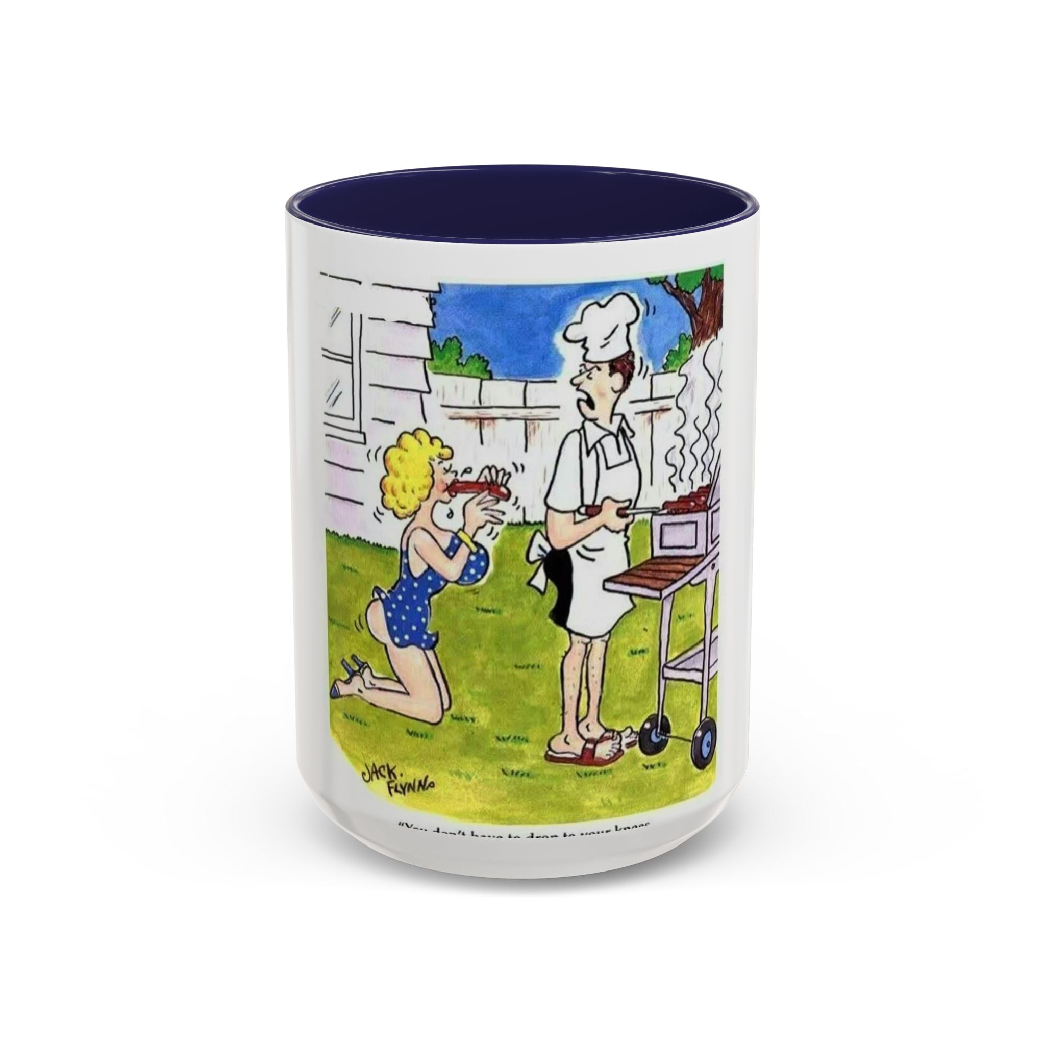 Backyard BBQ Cartoon mug | Accent Coffee Mug 11oz 15oz