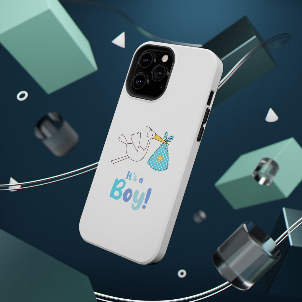 Stork 'It's a Boy' Phone Case | Impact-Resistant Case