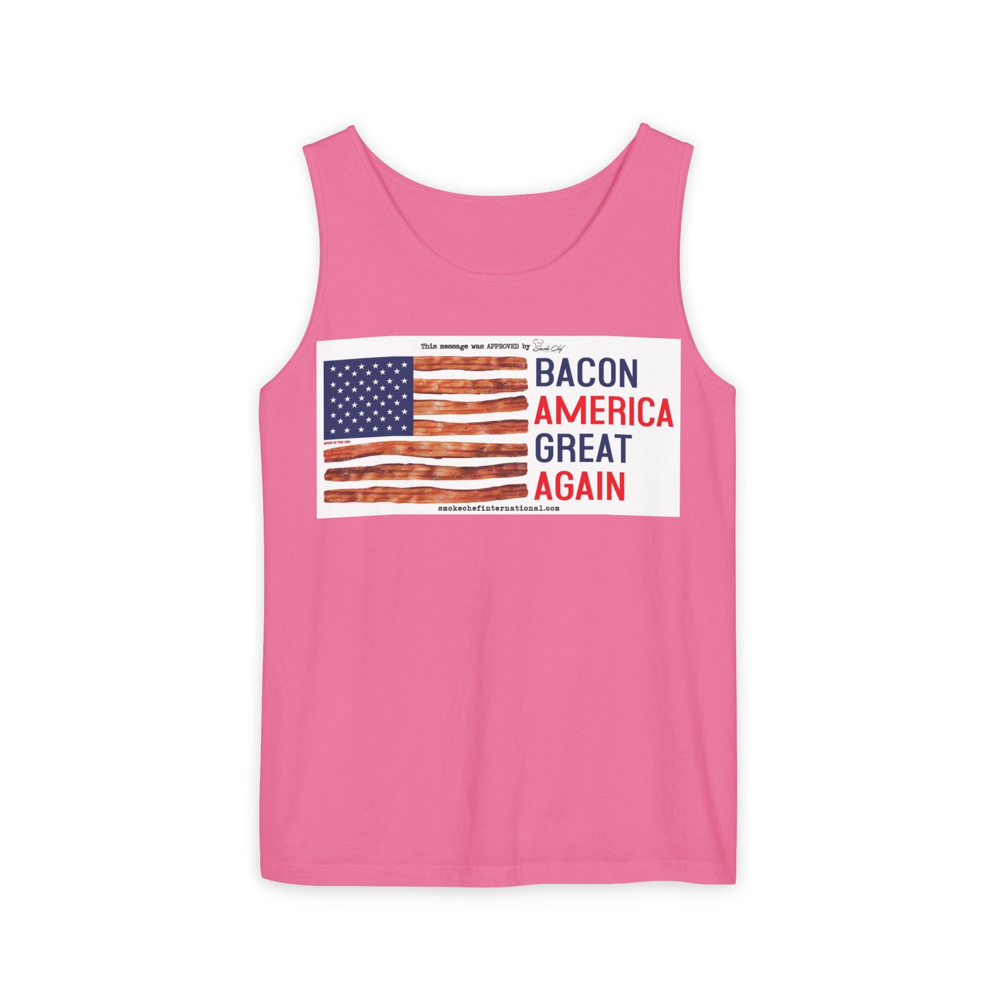 Bacon America Great Again Tank Top | American Flag Bacon Graphic