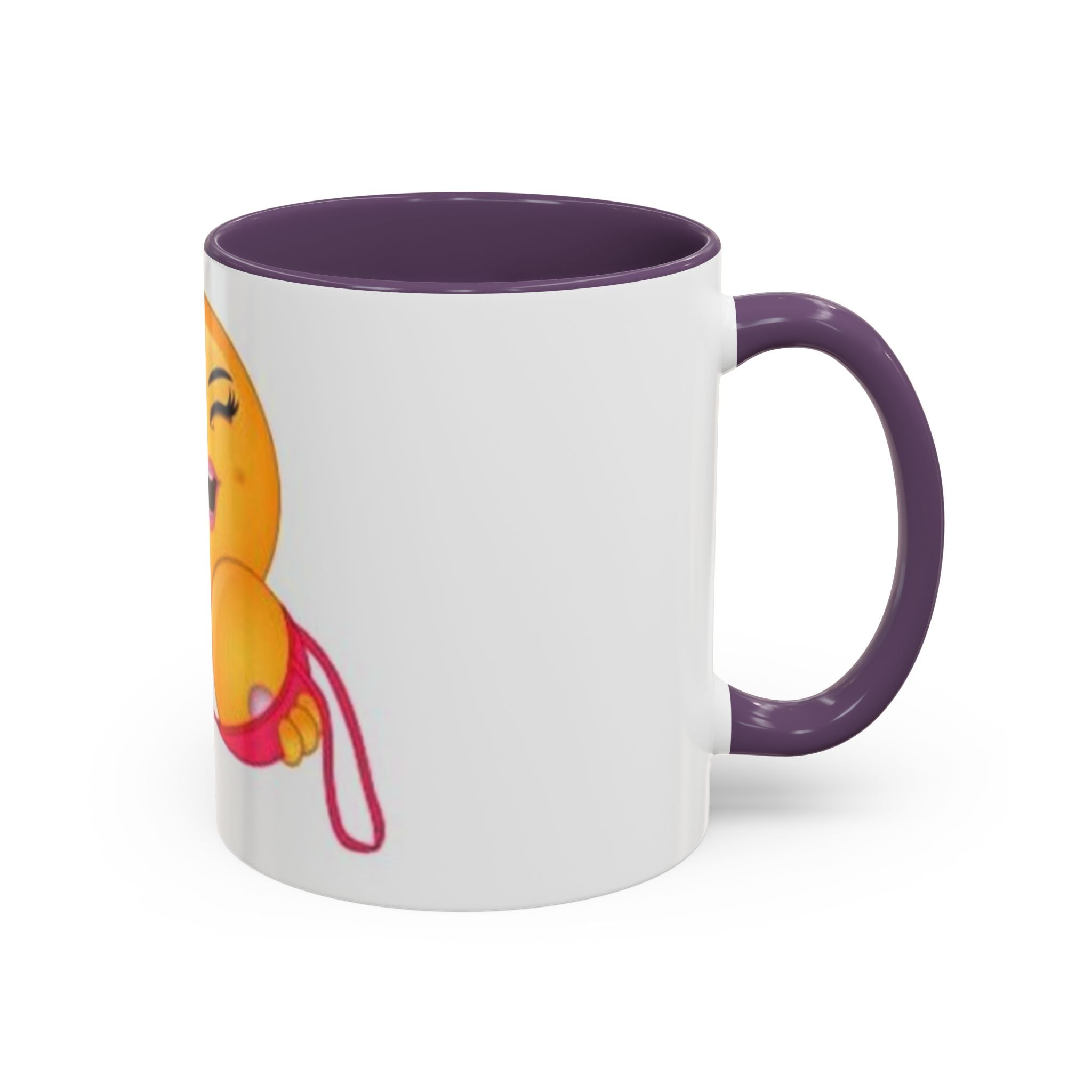 Winking Boob Emoji Mug Accent Coffee Mug | 11oz 15oz