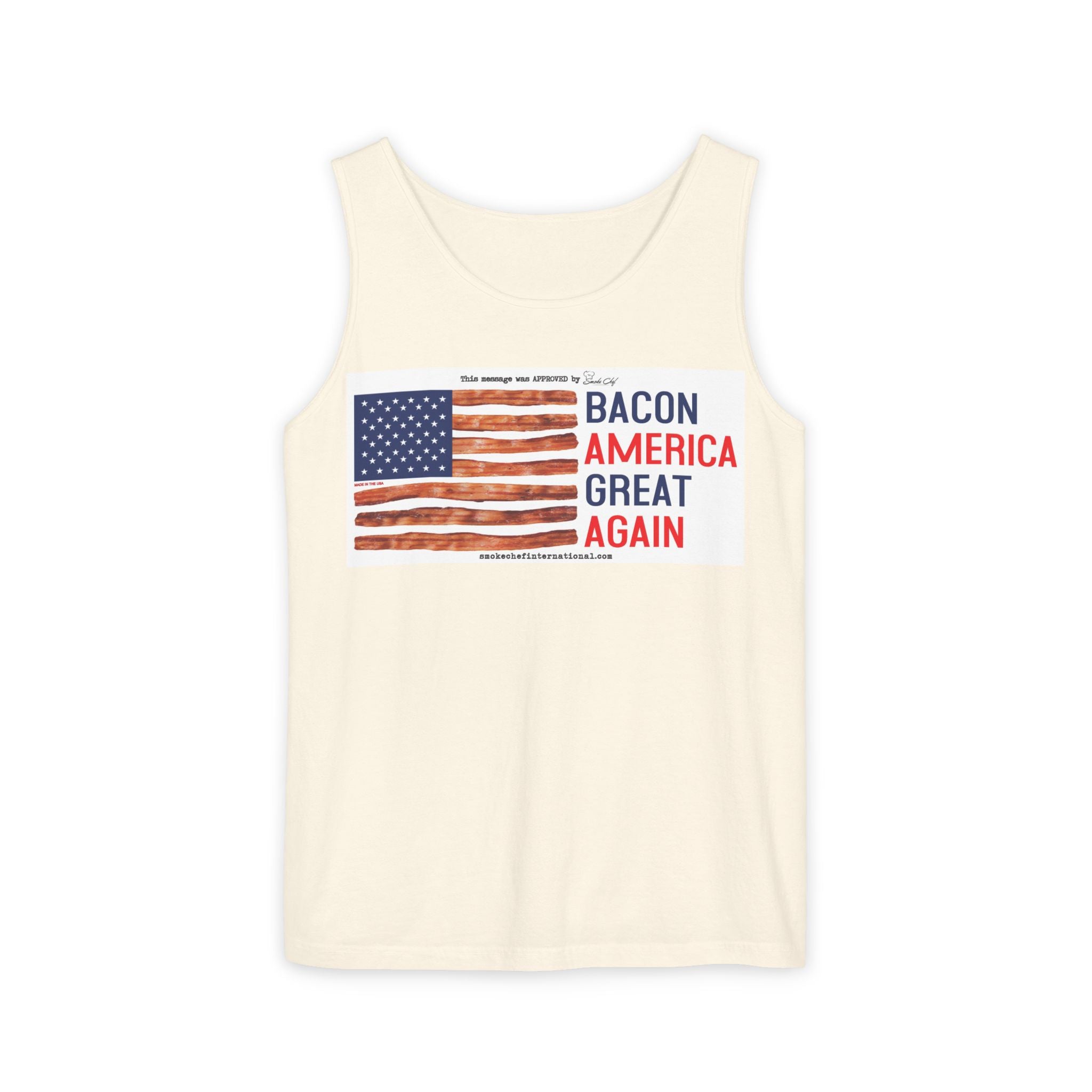 Bacon America Great Again Tank Top | American Flag Bacon Graphic